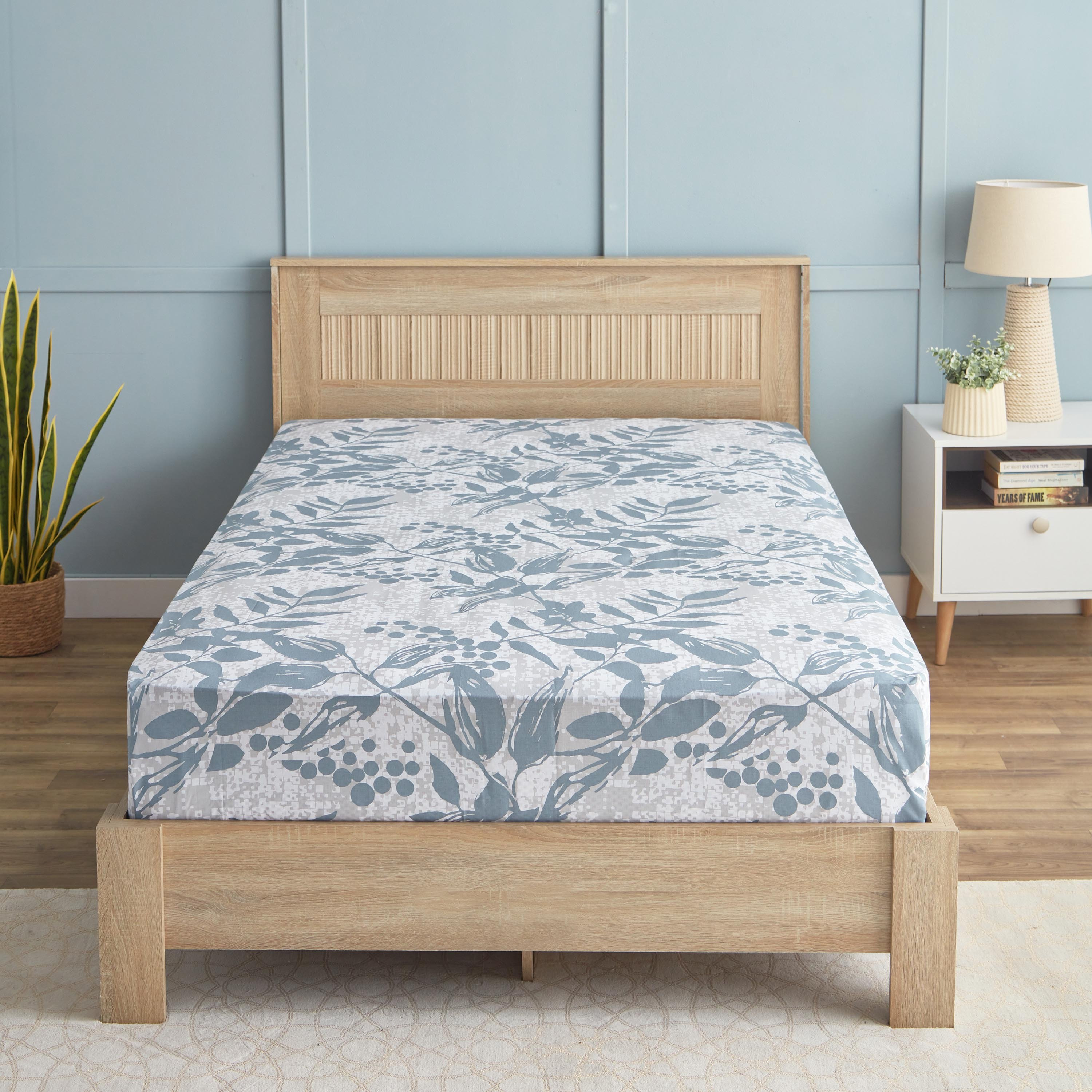 شرشف مسطّح توين قطن بطبعات من إستونيا - 170x260 سم-hbxhomeware-hbxbedroom-image-2