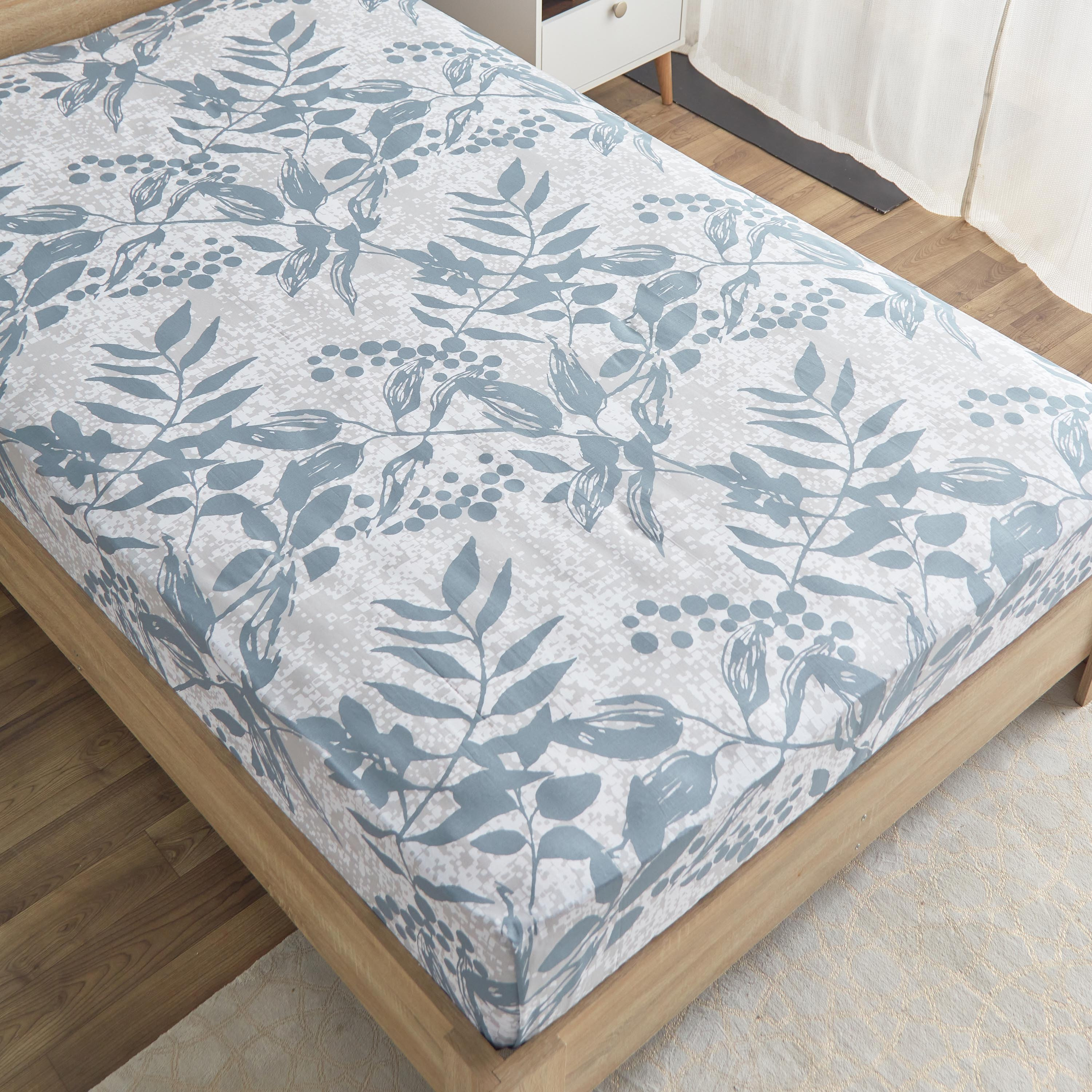 شرشف مسطّح توين قطن بطبعات من إستونيا - 170x260 سم-hbxhomeware-hbxbedroom-image-3