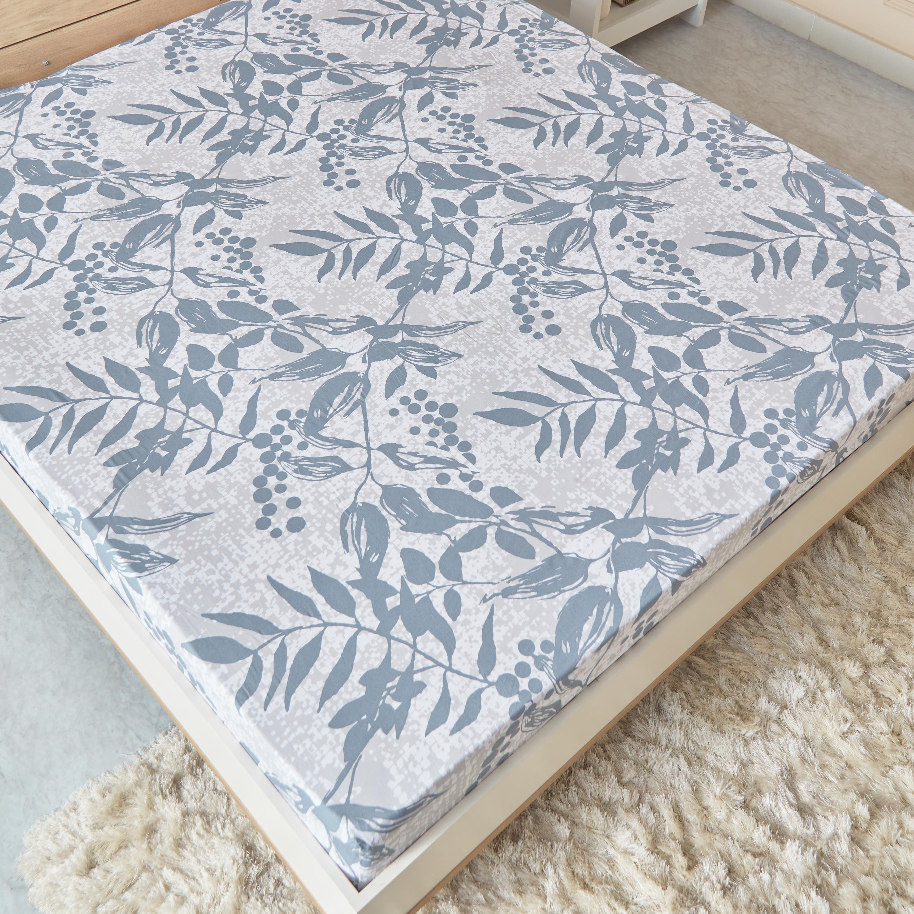 شرشف مسطّح كينج قطن بطبعات من إستونيا - 240x260 سم-hbxhomeware-hbxbedroom-image-3