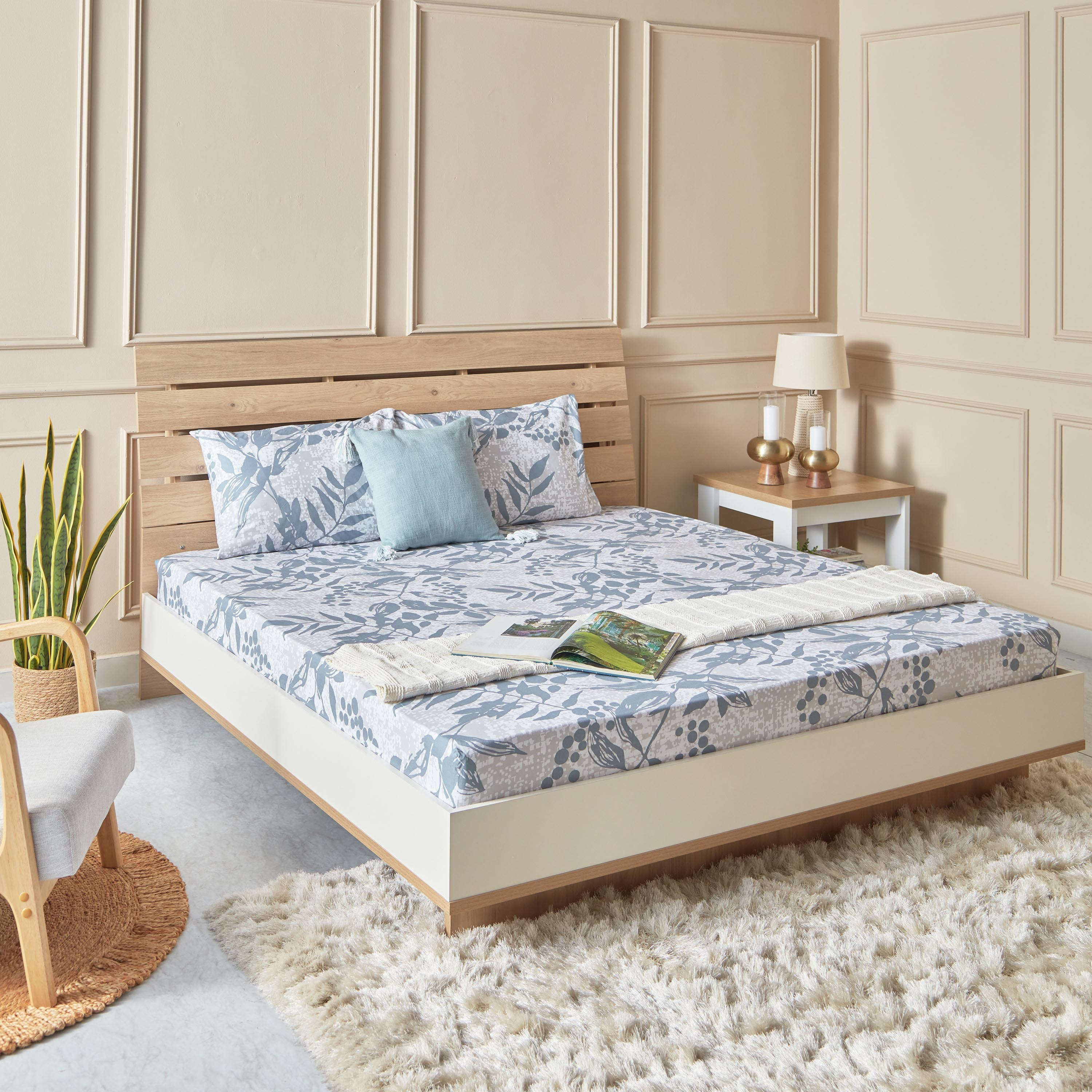 شرشف مسطّح كينج قطن بطبعات من إستونيا - 240x260 سم-hbxhomeware-hbxbedroom-image-6