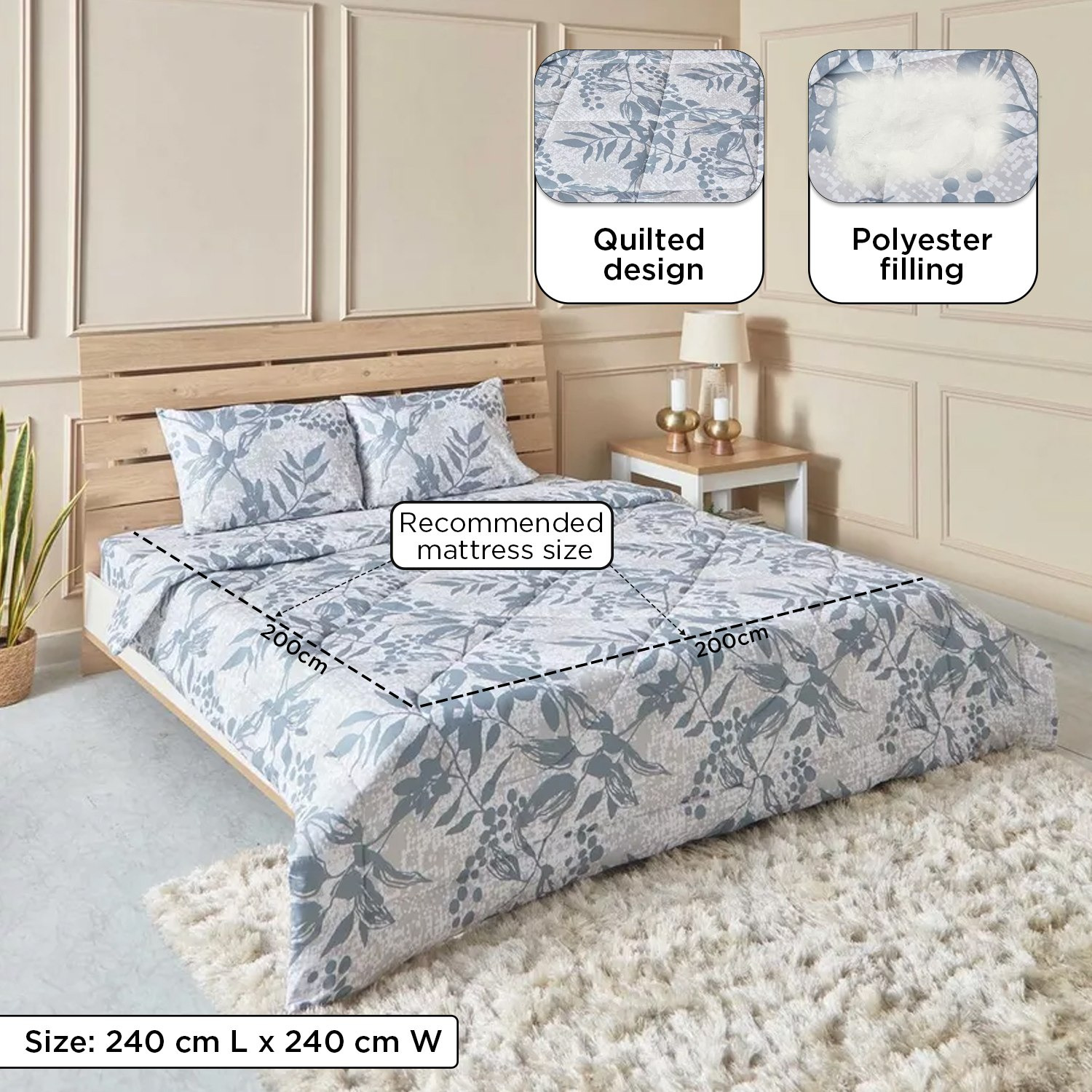 طقم لحاف سوبر كينج قطن بطبعات 3 قطع إلويز من إستونيا - 240x240 سم-hbxhomeware-hbxdecorandfurnishings-image-10