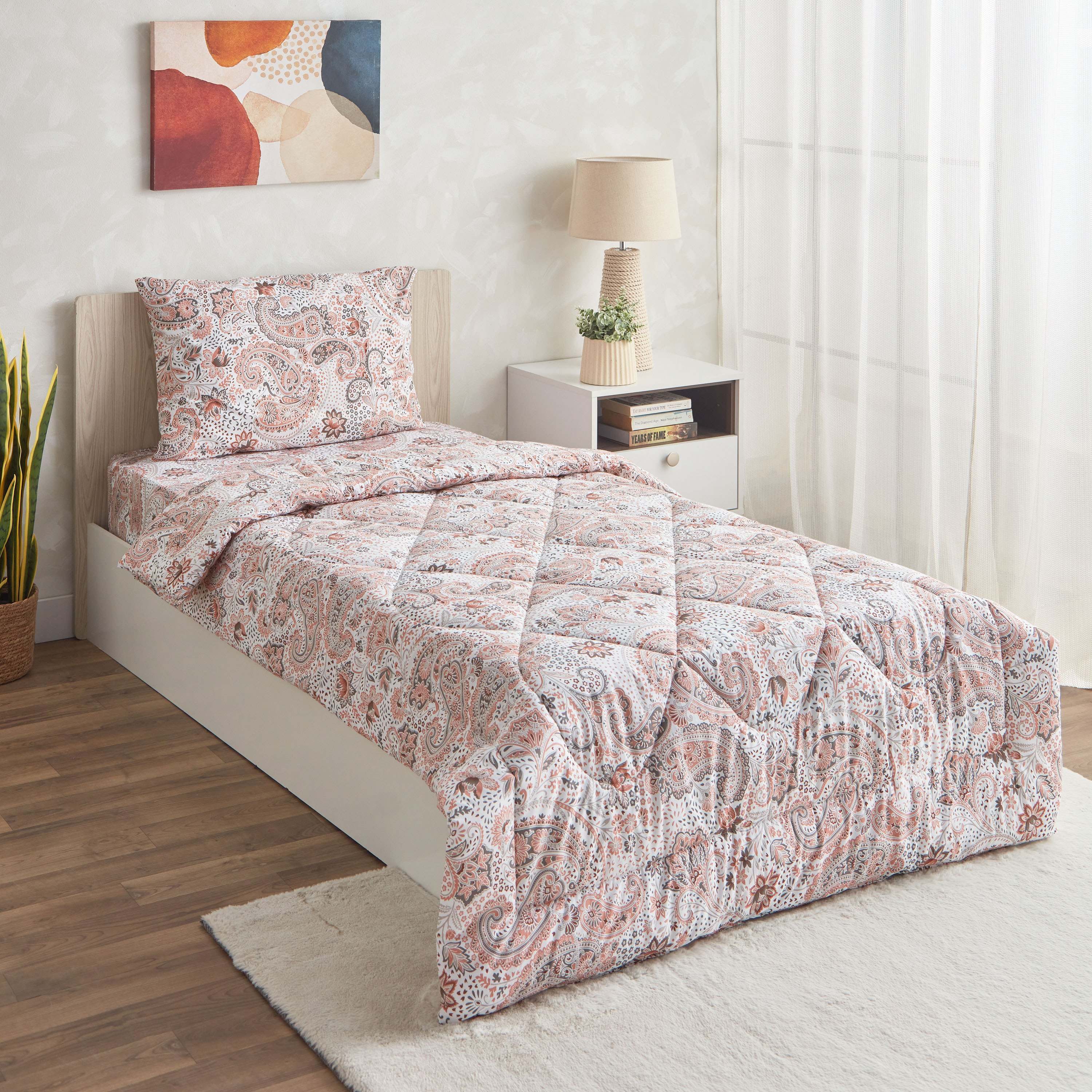 Estonia Isla Printed 2-Piece Cotton Twin Comforter Set - 160x220 cm-hbxkidsandyouth-beddingandfurnishings-comfortersets-image-1