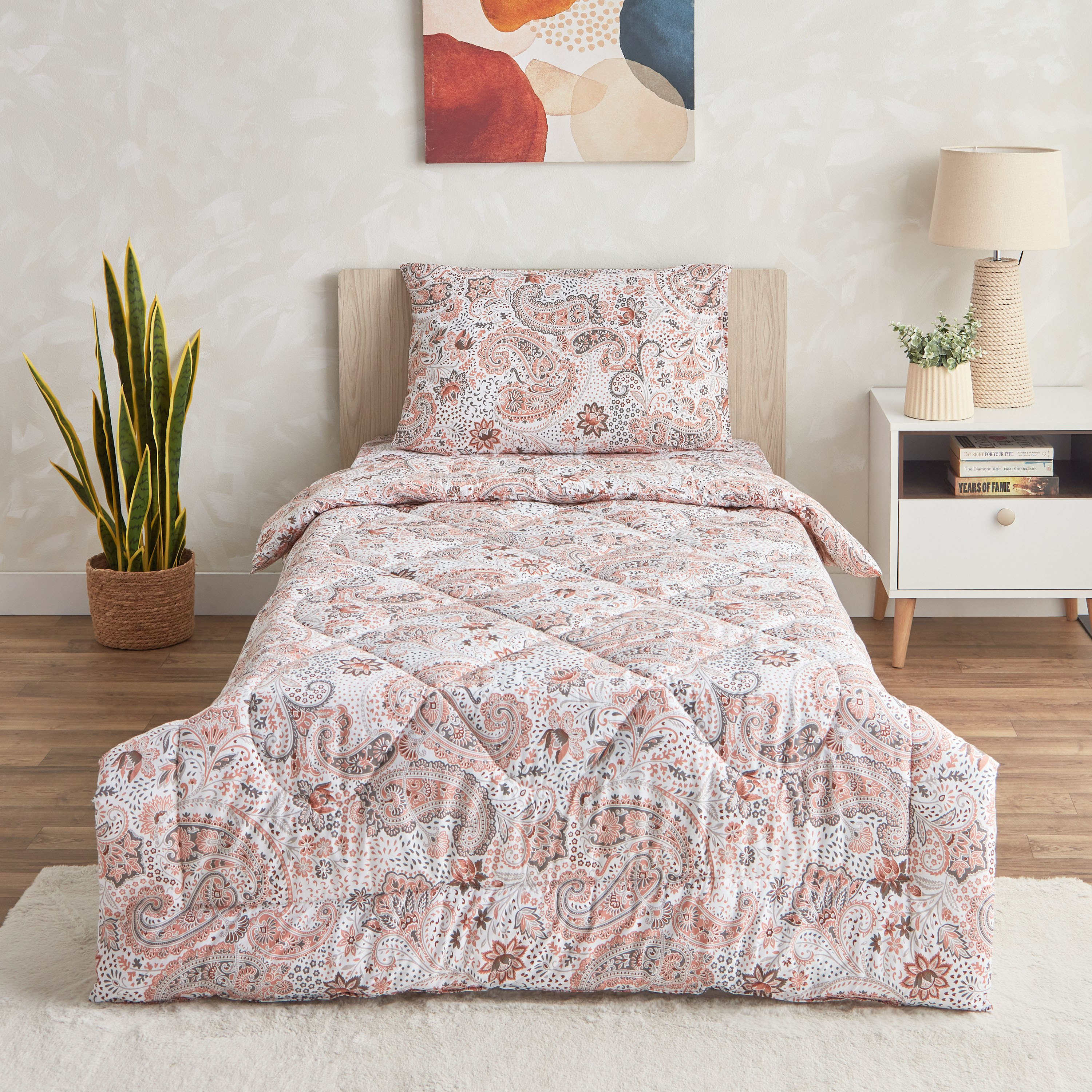 Estonia Isla Printed 2-Piece Cotton Twin Comforter Set - 160x220 cm-hbxkidsandyouth-beddingandfurnishings-comfortersets-image-2