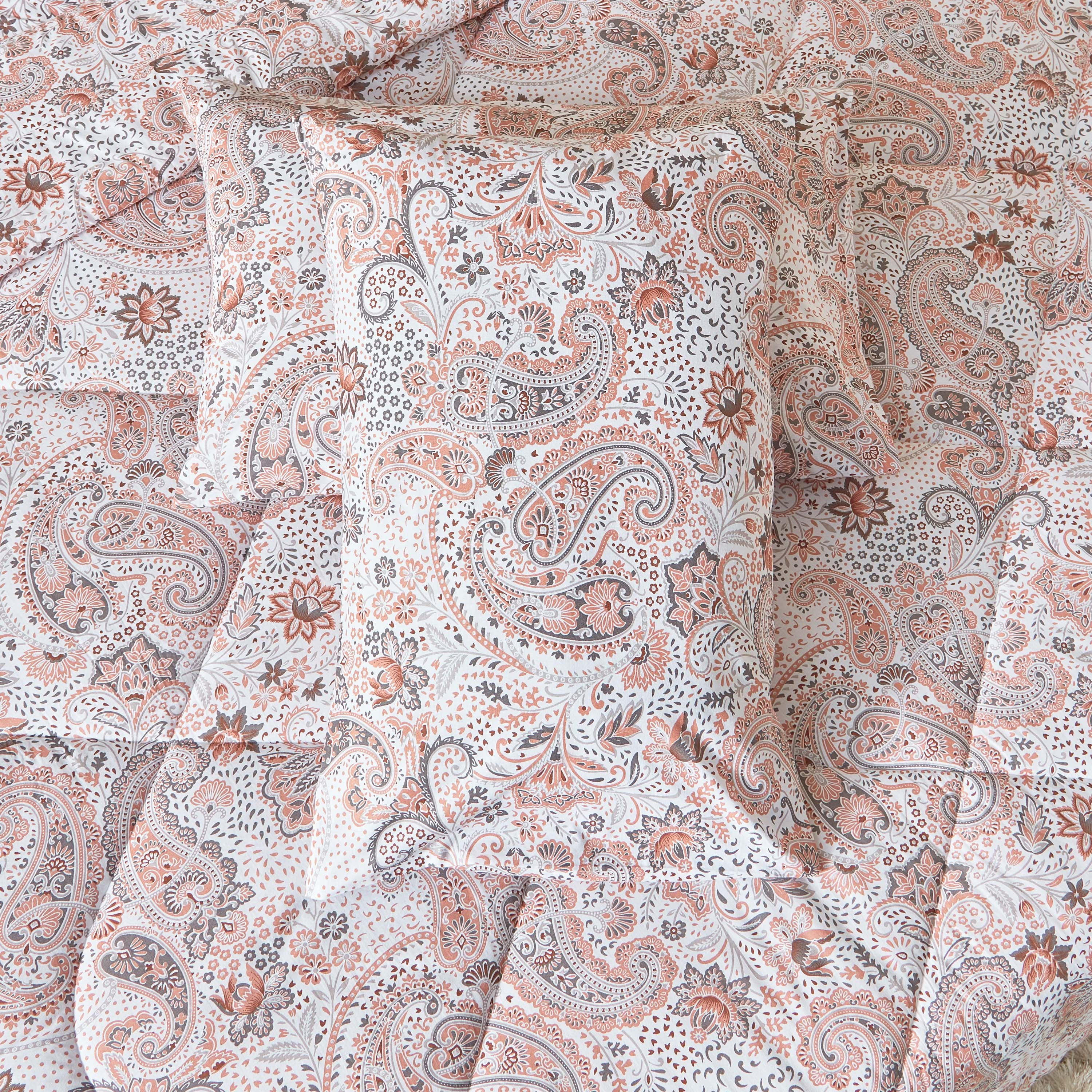 Estonia Isla 3-Piece Printed Cotton Super King Comforter Set - 240x240 cm-hbxhomeware-hbxdecorandfurnishings-image-6