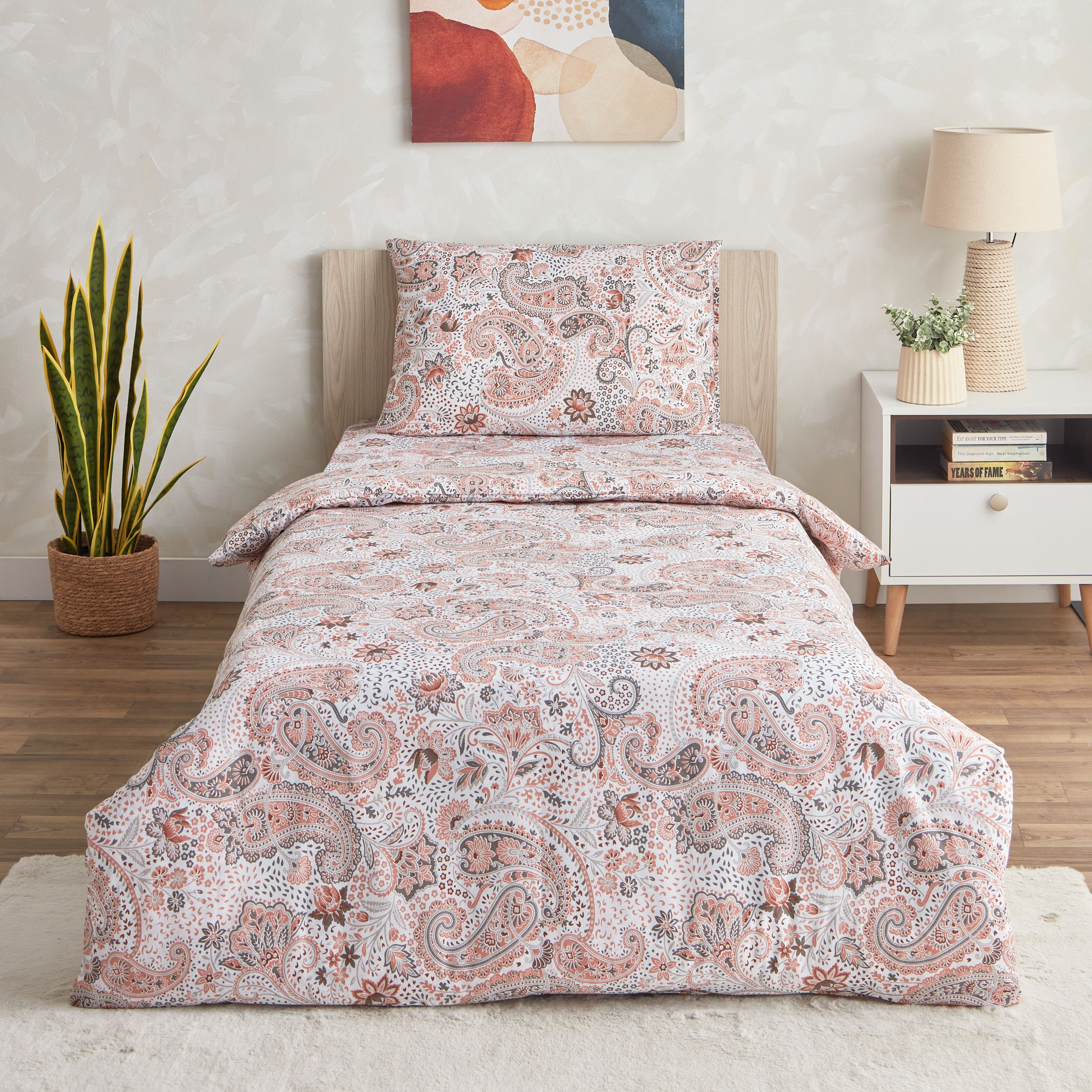طقم غطاء لحاف قطن فردي بطبعات قطعتين من إستونيا - 135x200 سم-hbxhomeware-hbxdecorandfurnishings-image-2