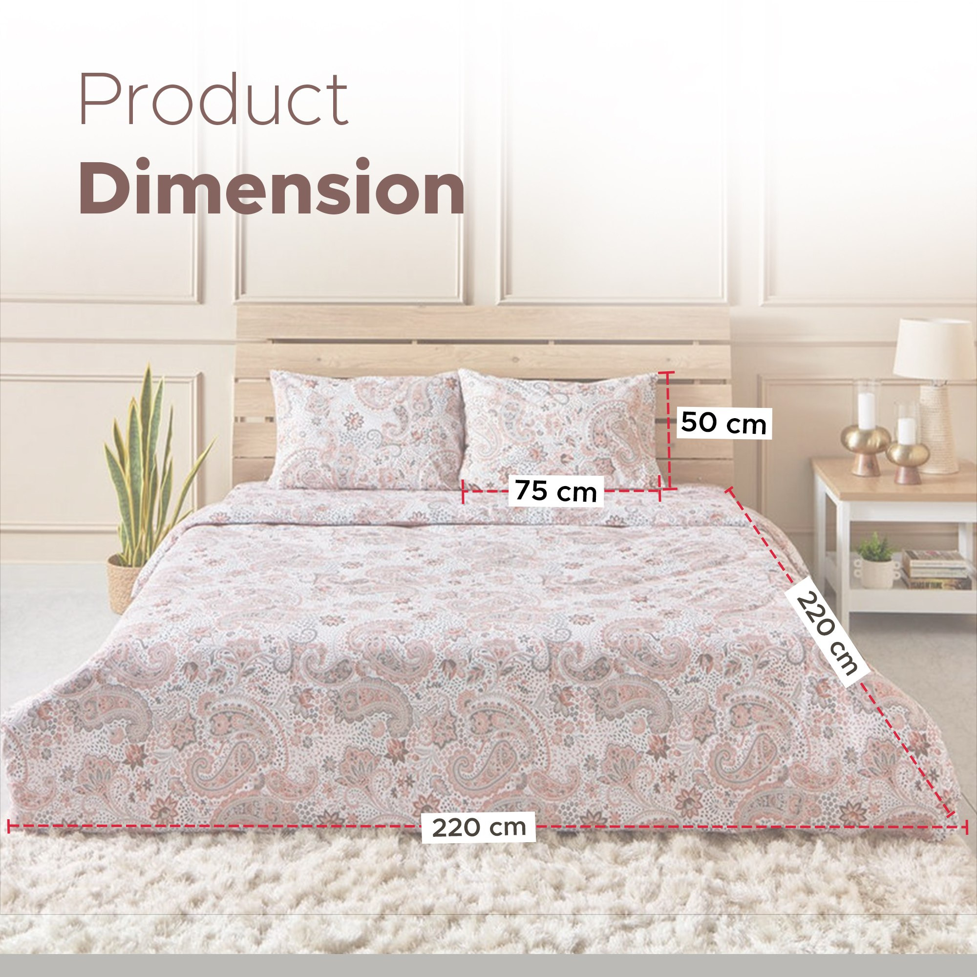 طقم غطاء لحاف كينج كوين قطن 3 قطع من إستونيا - 220x220 سم-hbxhomeware-hbxdecorandfurnishings-image-9