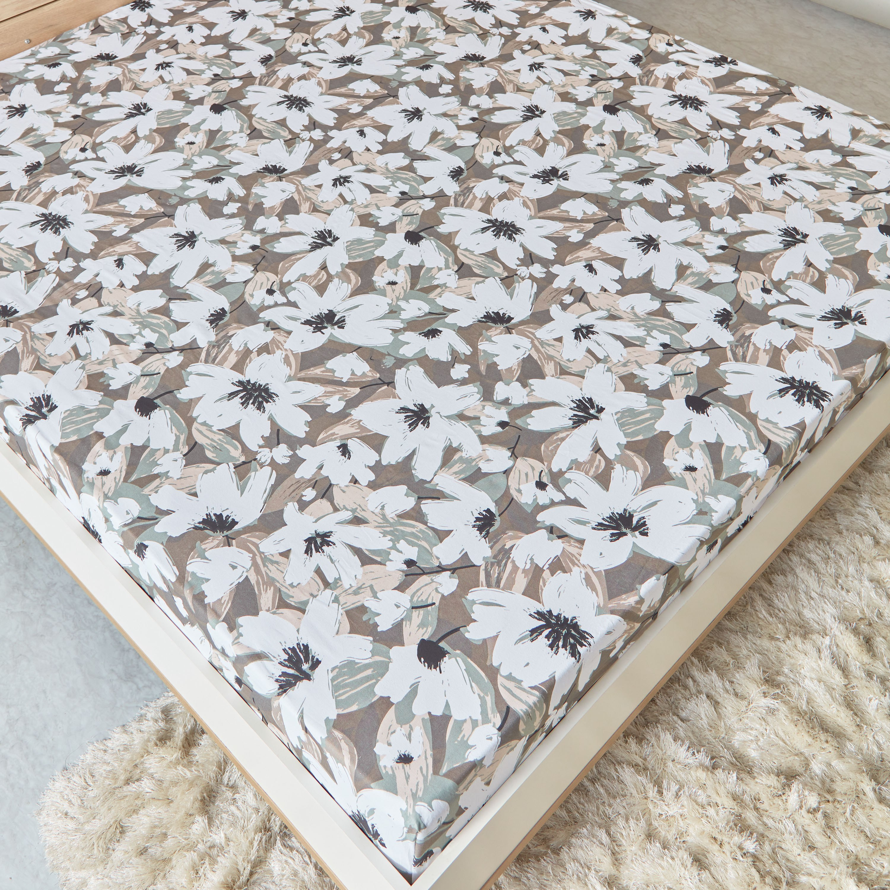 شرشف مطاطي قطن كينج بطبعات أوريليا من إستونيا - 180x200+25 سم-hbxhomeware-hbxbedroom-image-3