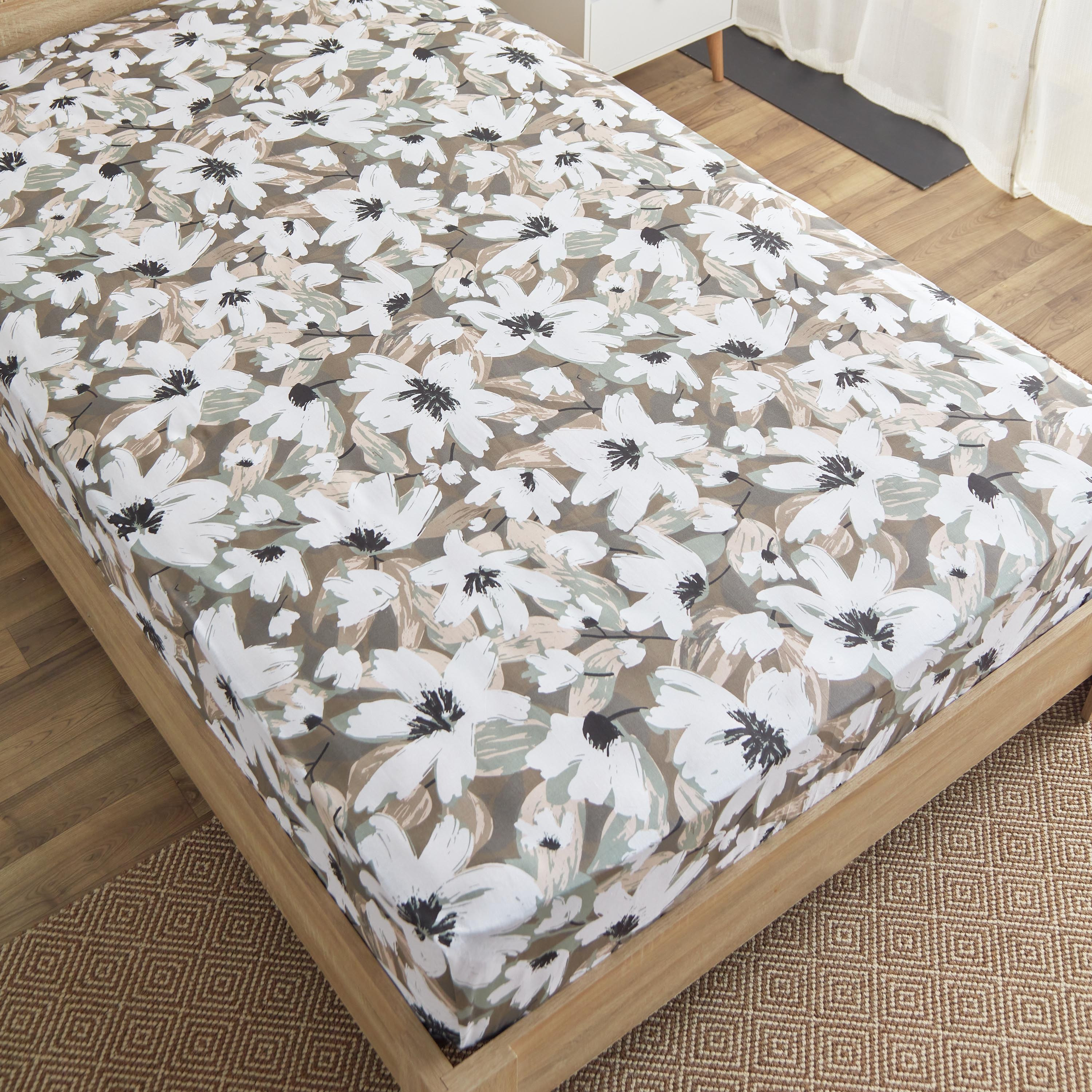 شرشف مسطّح توين قطن بطبعات من إستونيا - 170x260 سم-hbxhomeware-bedding-flatsheets-image-4