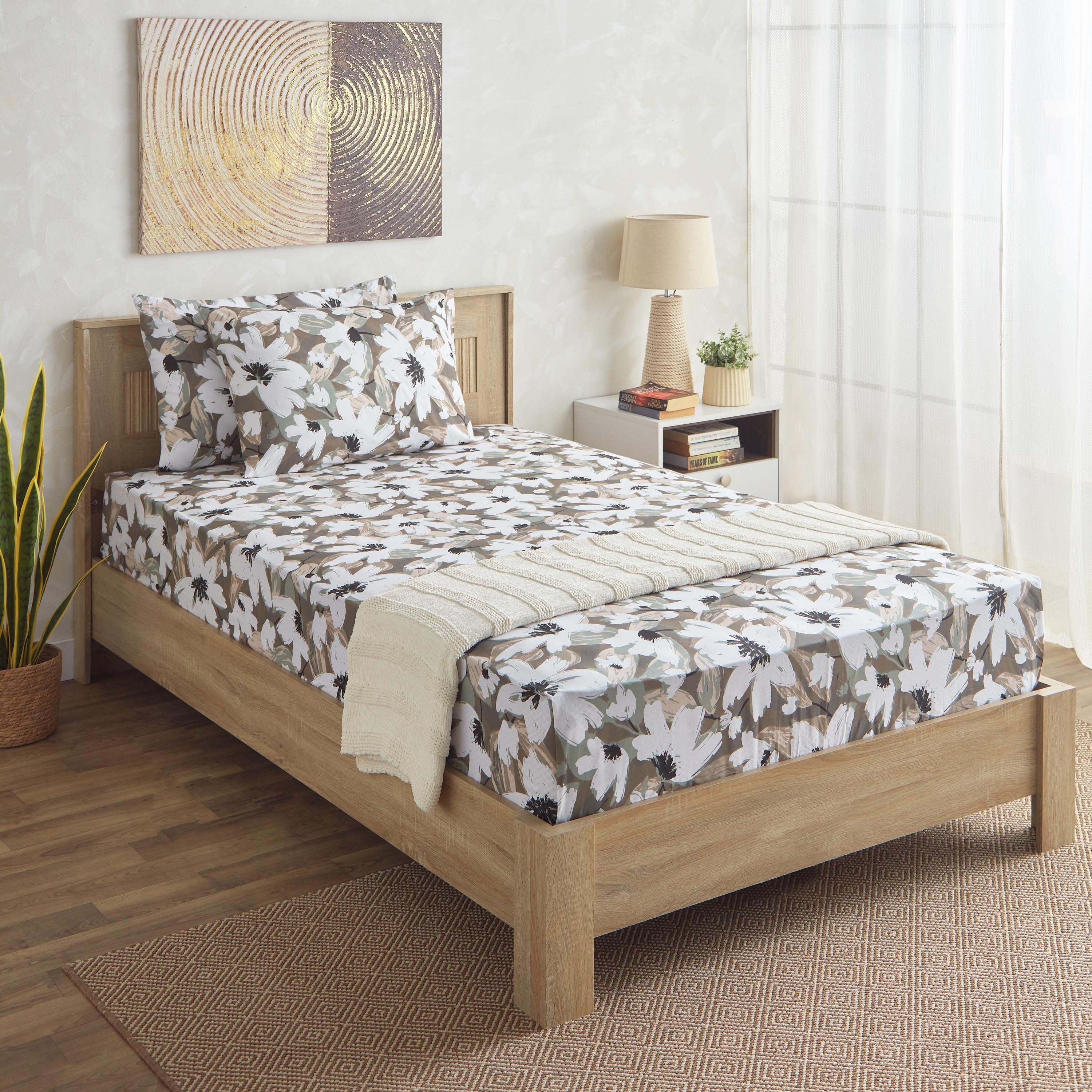 شرشف مسطّح توين قطن بطبعات من إستونيا - 170x260 سم-hbxhomeware-bedding-flatsheets-image-7