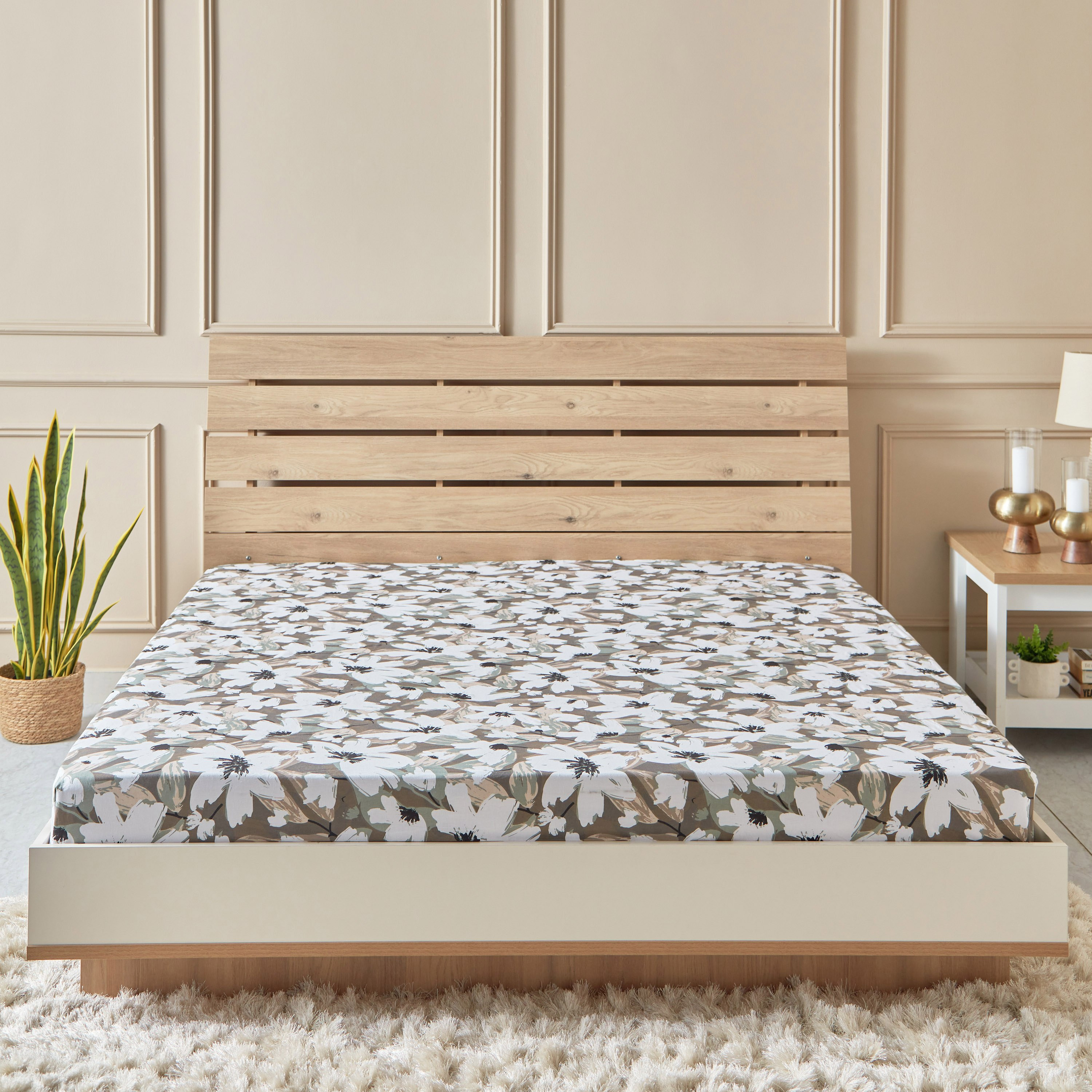 Estonia Aurelia Printed Cotton King Flat Sheet - 240x260 cm-hbxhomeware-hbxbedroom-image-2