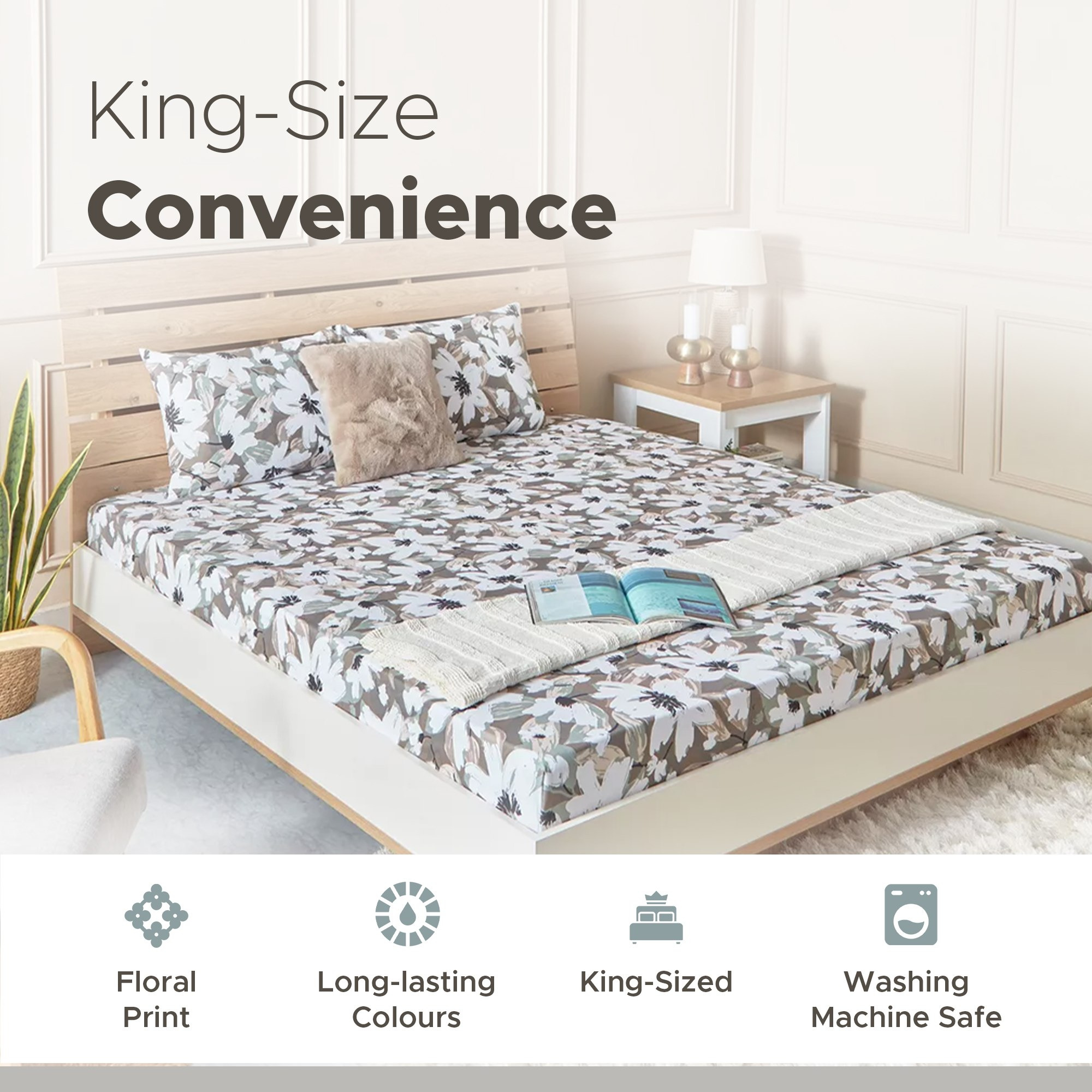 Estonia Aurelia Printed Cotton King Flat Sheet - 240x260 cm-hbxhomeware-hbxbedroom-image-8