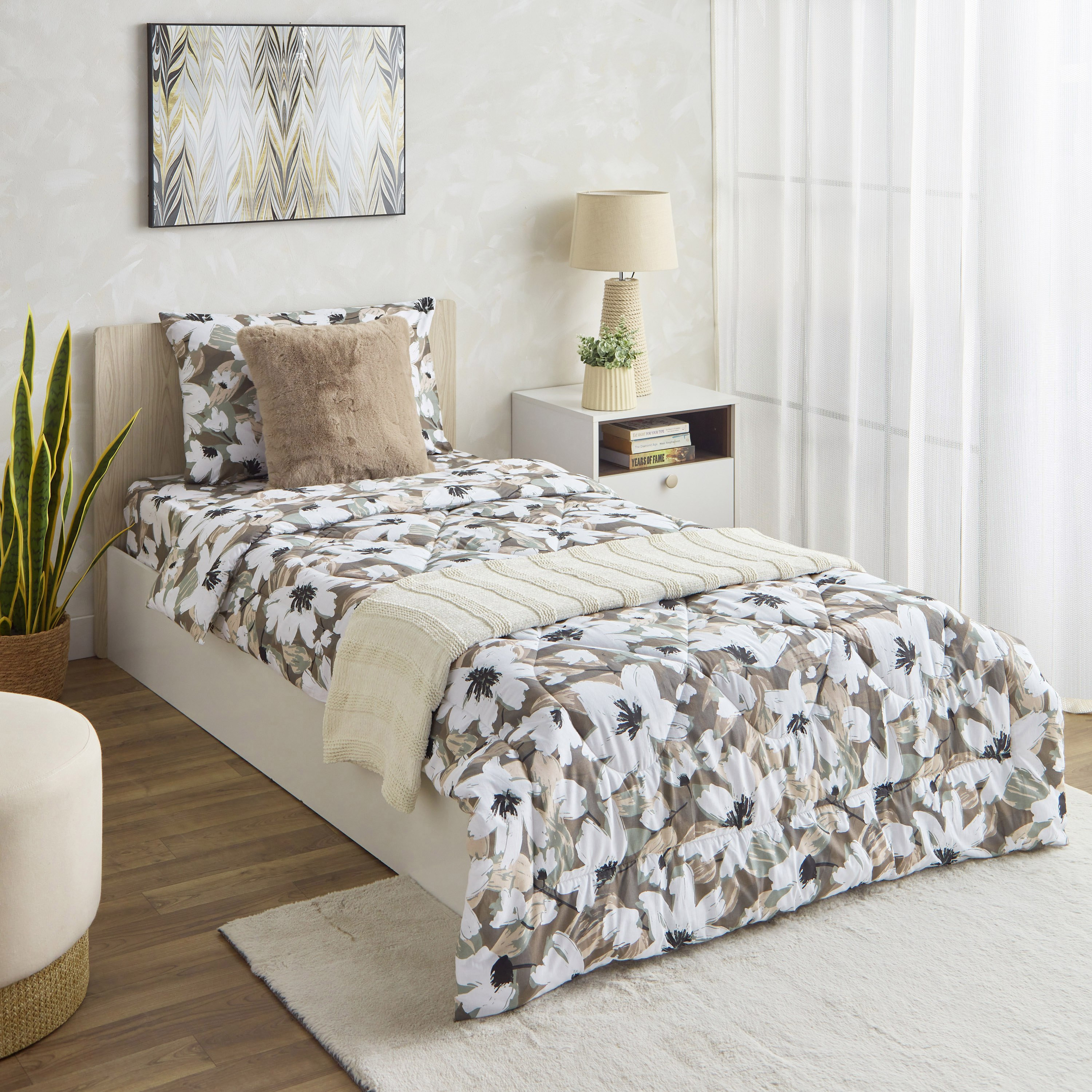 طقم لحاف قطن فردي قطعتين بطبعات من إستونيا - 135x220 سم-hbxkidsandyouth-beddingandfurnishings-comfortersets-image-7