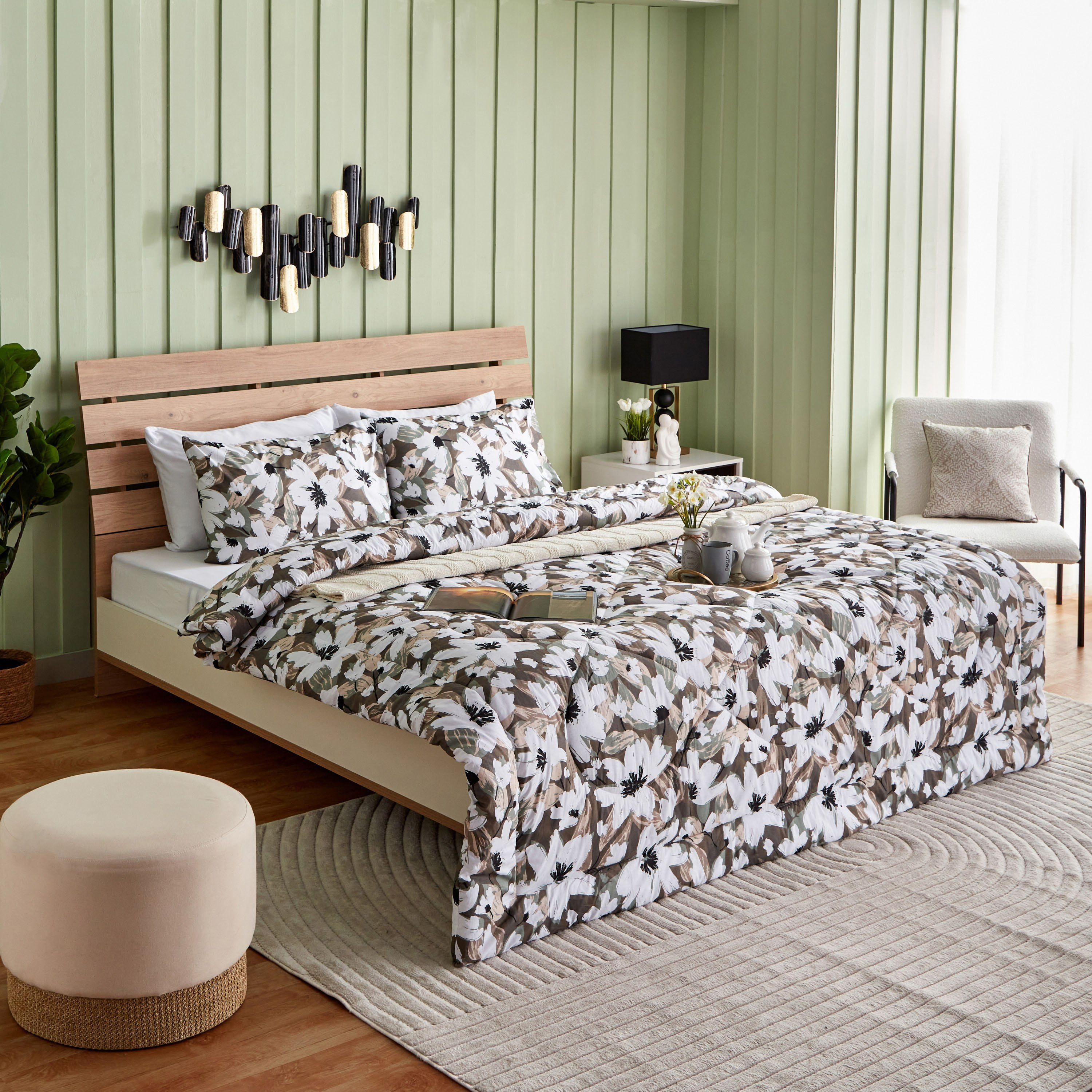 طقم لحاف سوبر كينج قطن بطبعات 3 قطع من إستونيا - 240x240 سم-hbxhomeware-hbxdecorandfurnishings-image-8