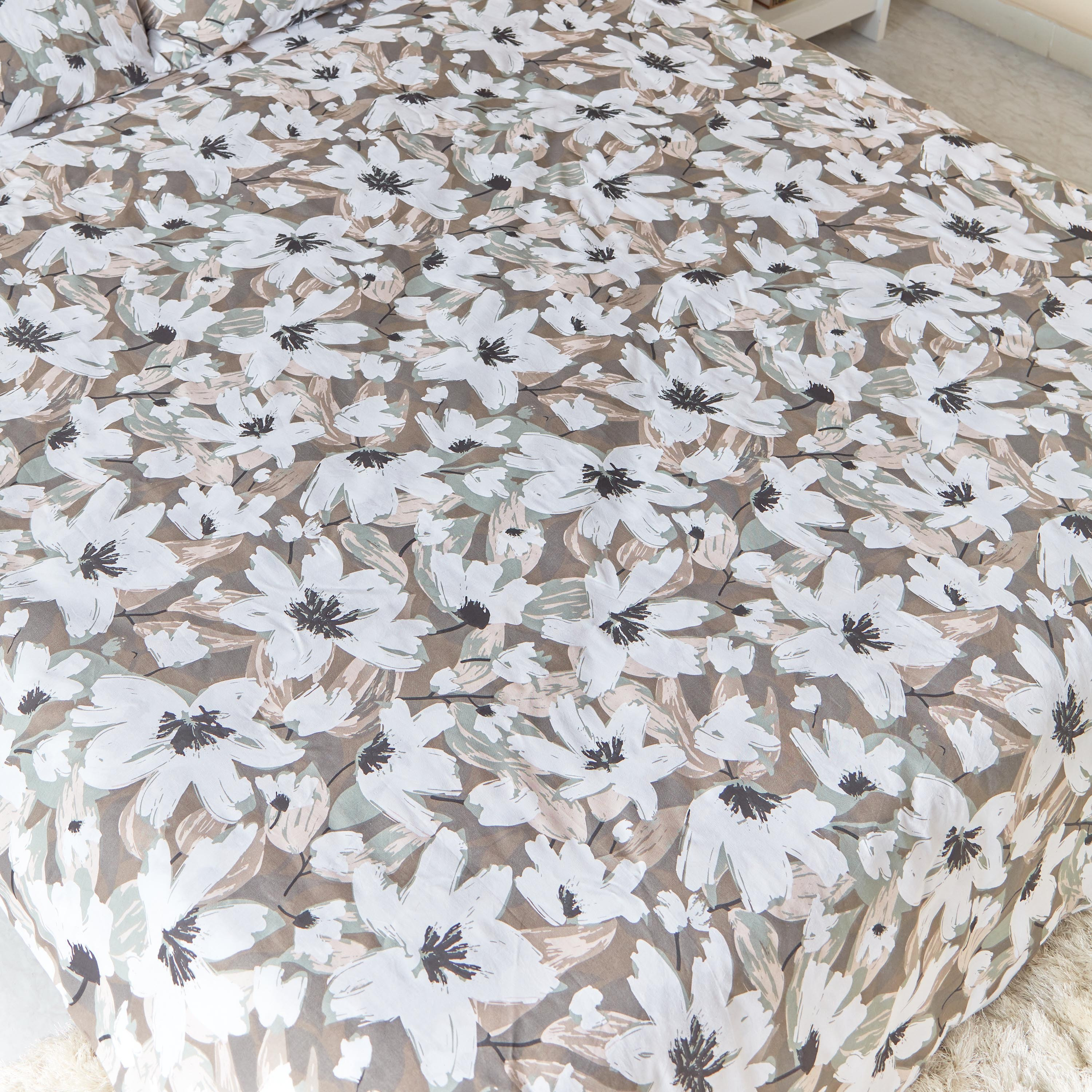 طقم غطاء لحاف كوين كينج قطن 3 قطع بطبعات أوريليا من إستونيا - 220x220 سم-hbxhomeware-hbxdecorandfurnishings-image-4