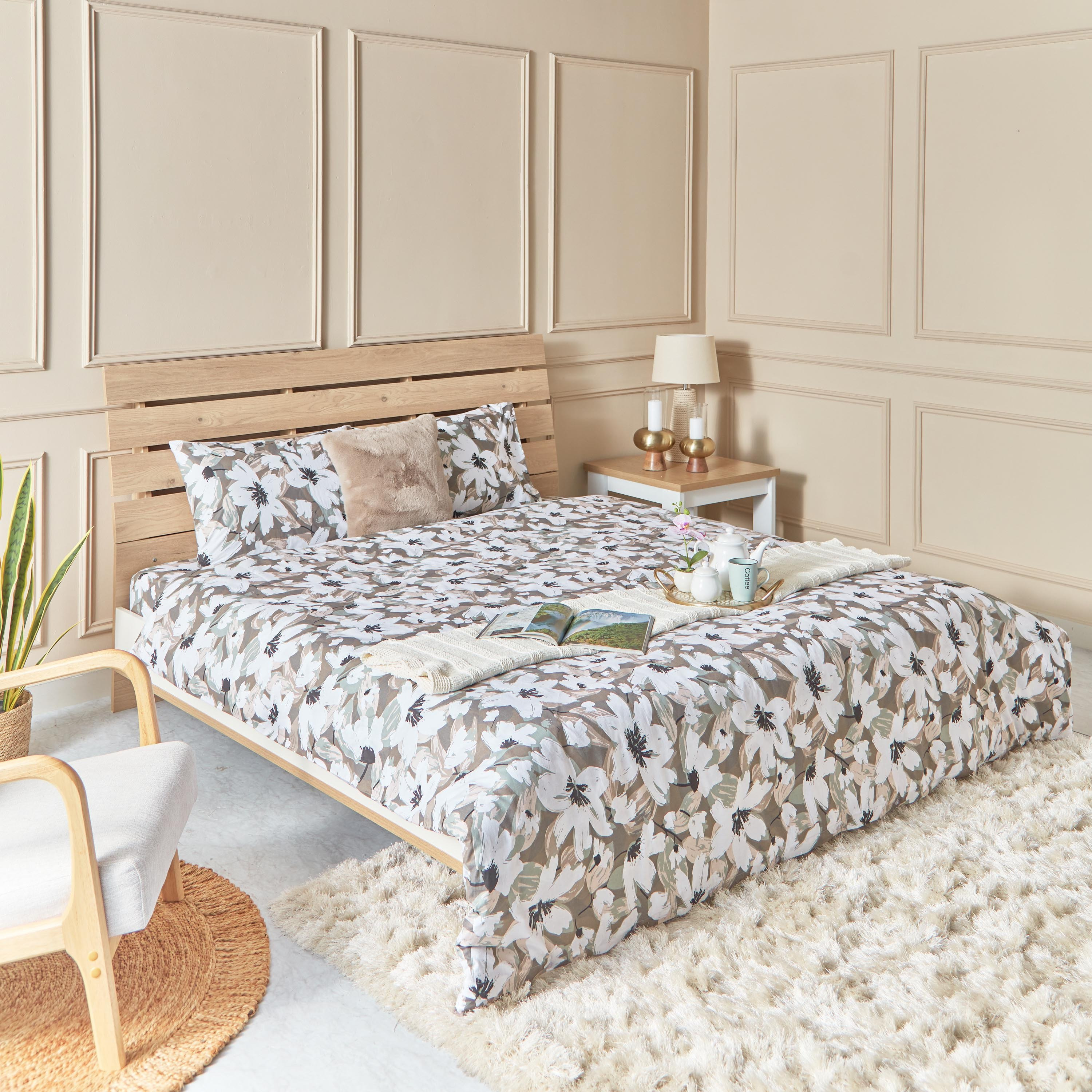 طقم غطاء لحاف كوين كينج قطن 3 قطع بطبعات أوريليا من إستونيا - 220x220 سم-hbxhomeware-hbxdecorandfurnishings-image-7