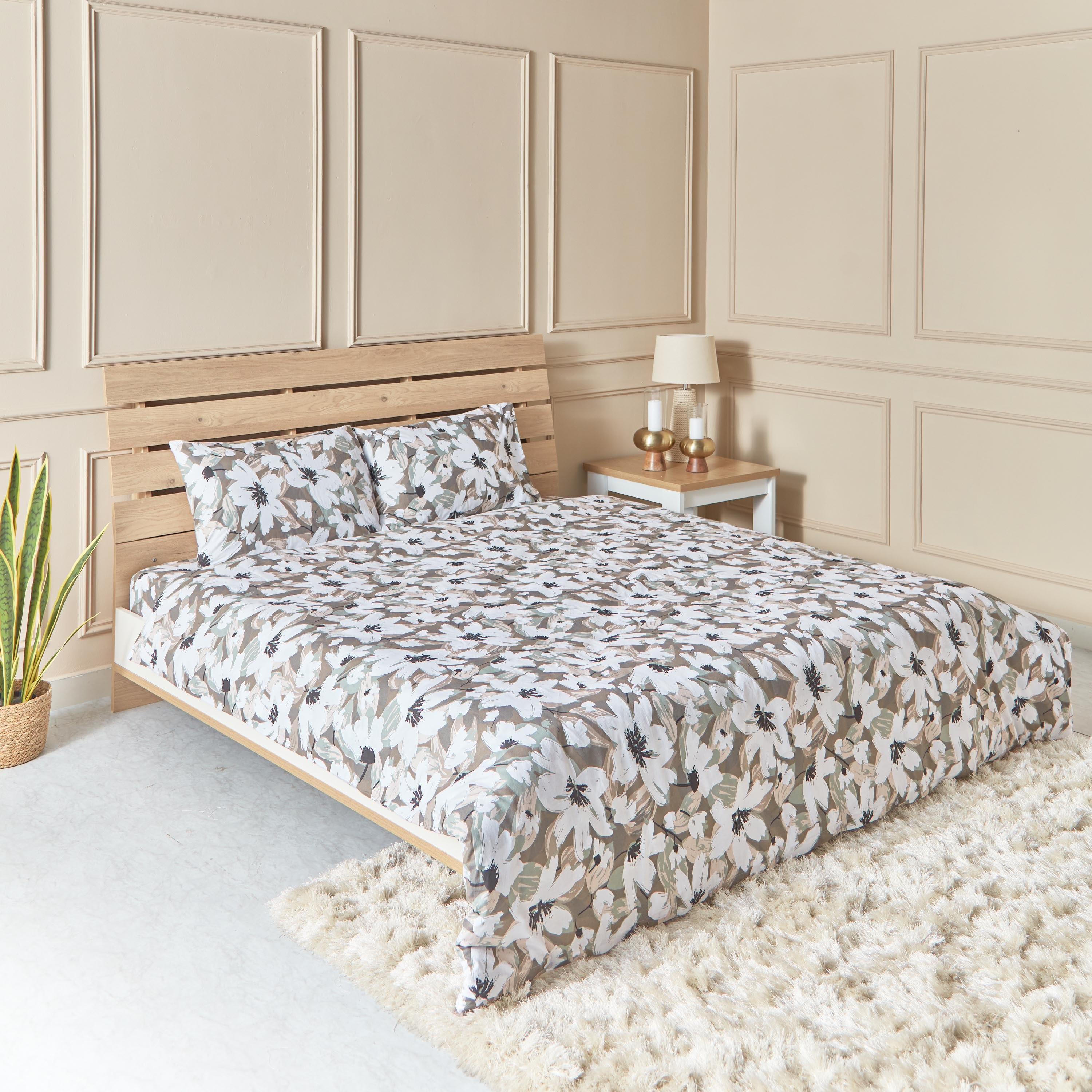 Estonia Aurelia 3-Piece Printed Cotton Super King Duvet Cover Set - 240x220 cm-hbxhomeware-hbxdecorandfurnishings-image-1
