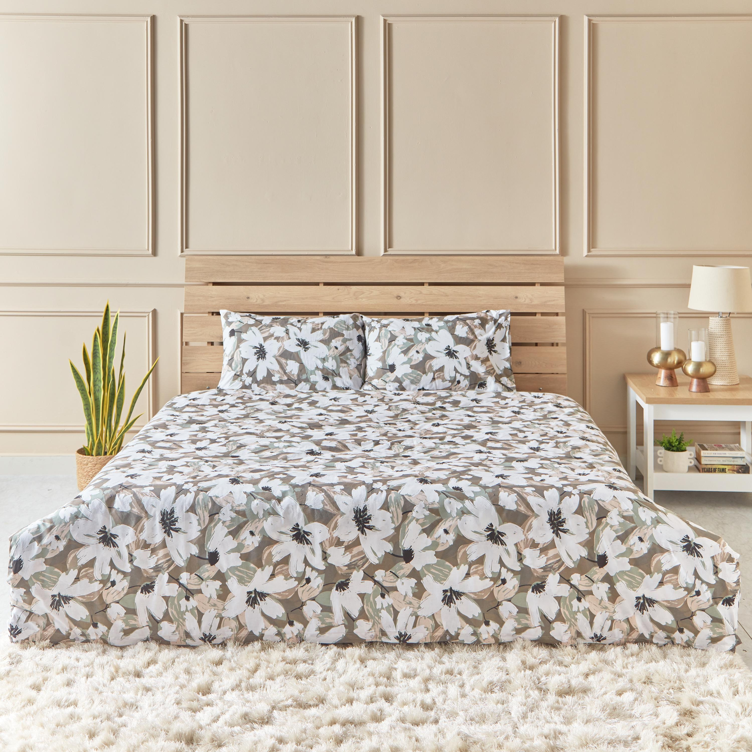 Estonia Aurelia 3-Piece Printed Cotton Super King Duvet Cover Set - 240x220 cm-hbxhomeware-hbxdecorandfurnishings-image-2