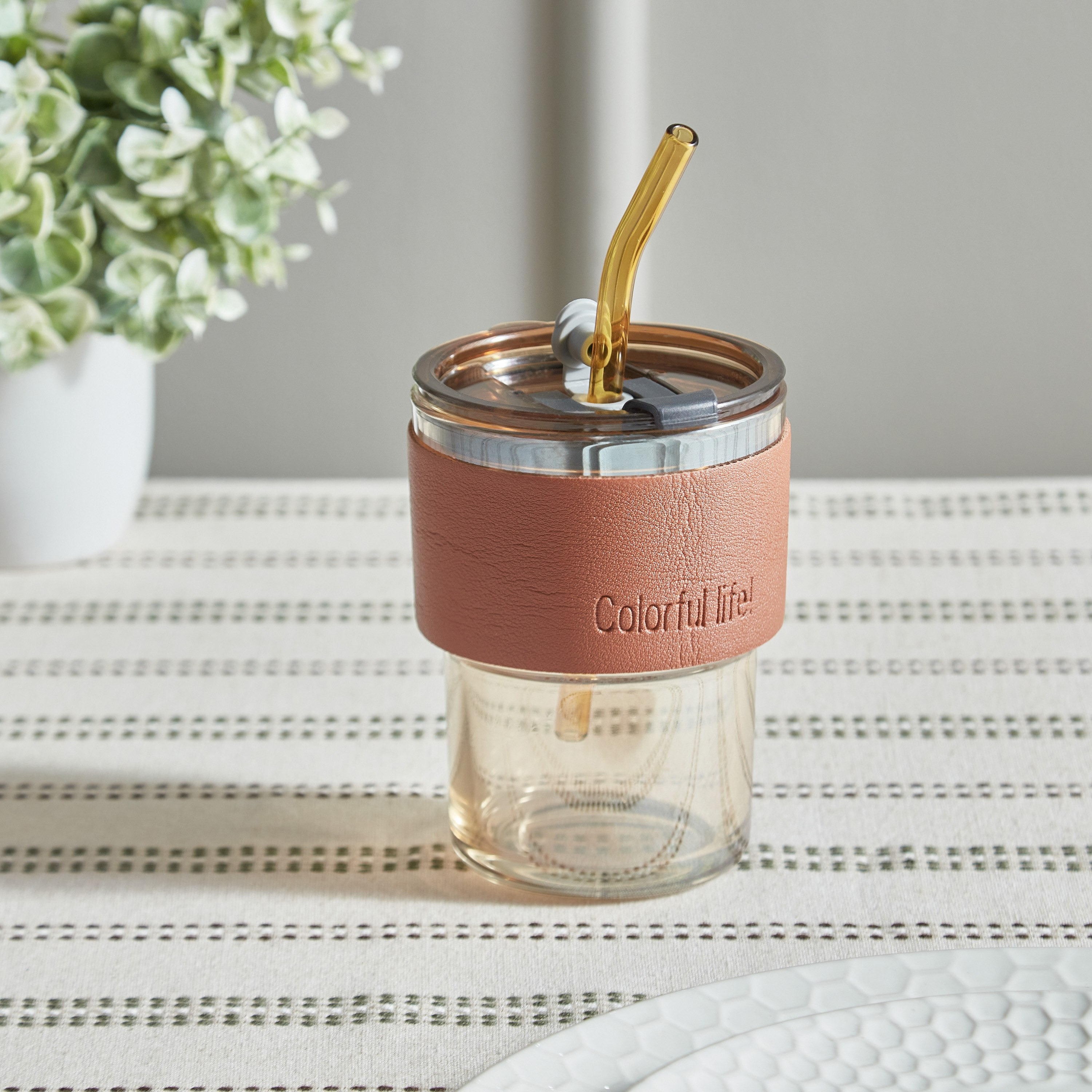 مج زجاجي بقشة من أروها - 400 مل-hbxhomeware-hbxkitchen-image-2