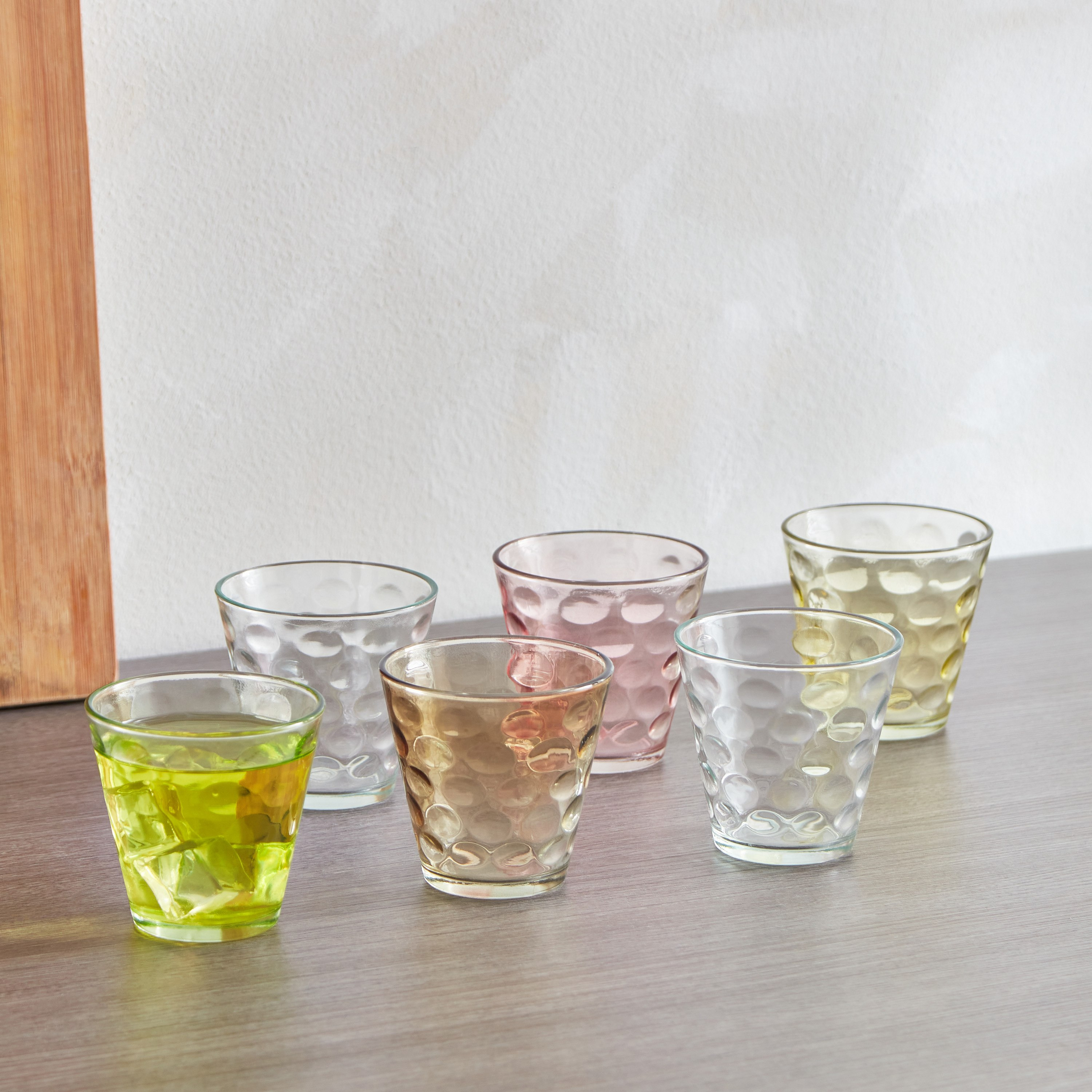 طقم أكواب زجاجية ملونة 6 قطع من أروها-hbxhomeware-hbxkitchen-image-1