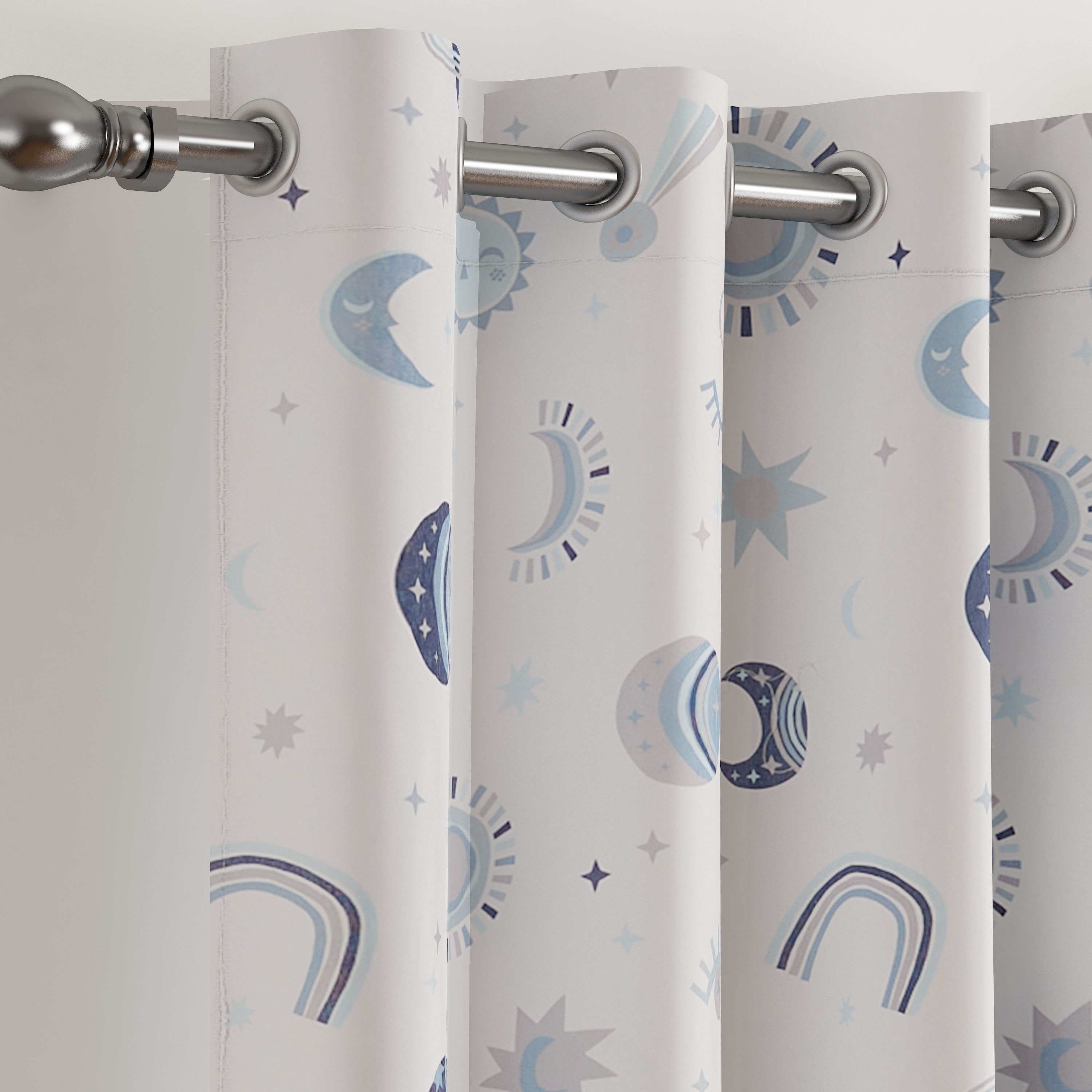 Harry 2-Piece Celestial Print Cotton Curtain Set - 140x240 cm-hbxhomeware-hbxkidsandyouth-image-2