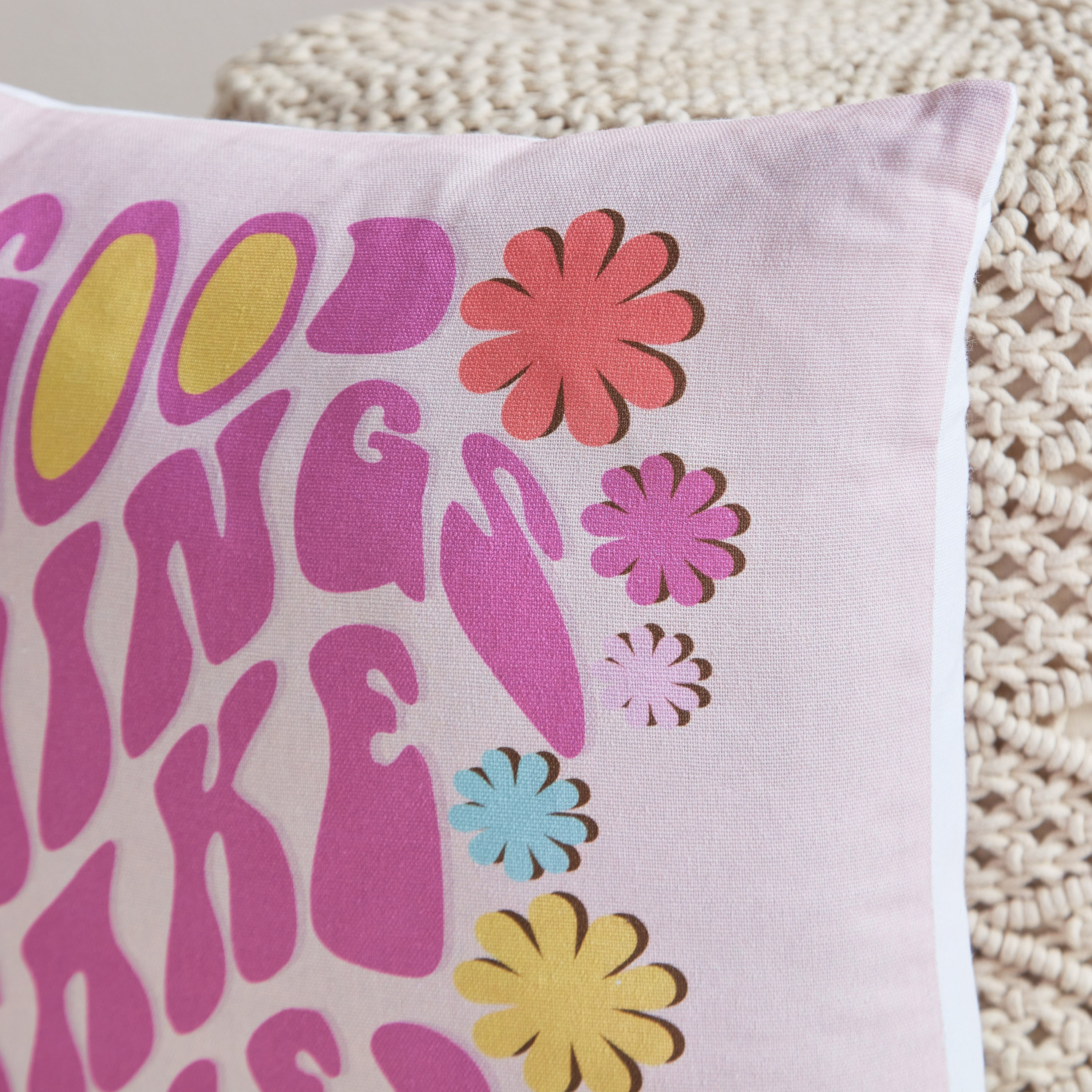 Hermione Play Date Good Things Cotton Duck Filled Cushion - 40x40 cm-hbxhomeware-hbxkidsandyouth-image-3