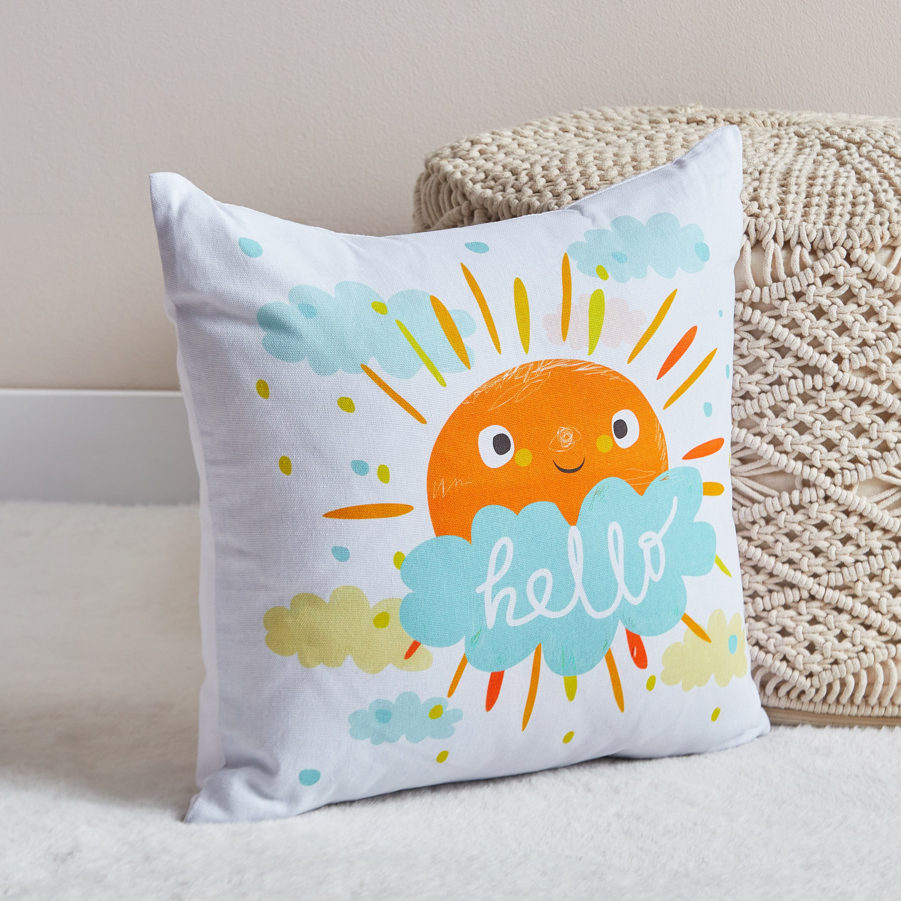 وسادة بطة قطن محشوة هالو من هيرميون بلاي ديت - 40x40 سم-hbxhomeware-hbxkidsandyouth-image-1