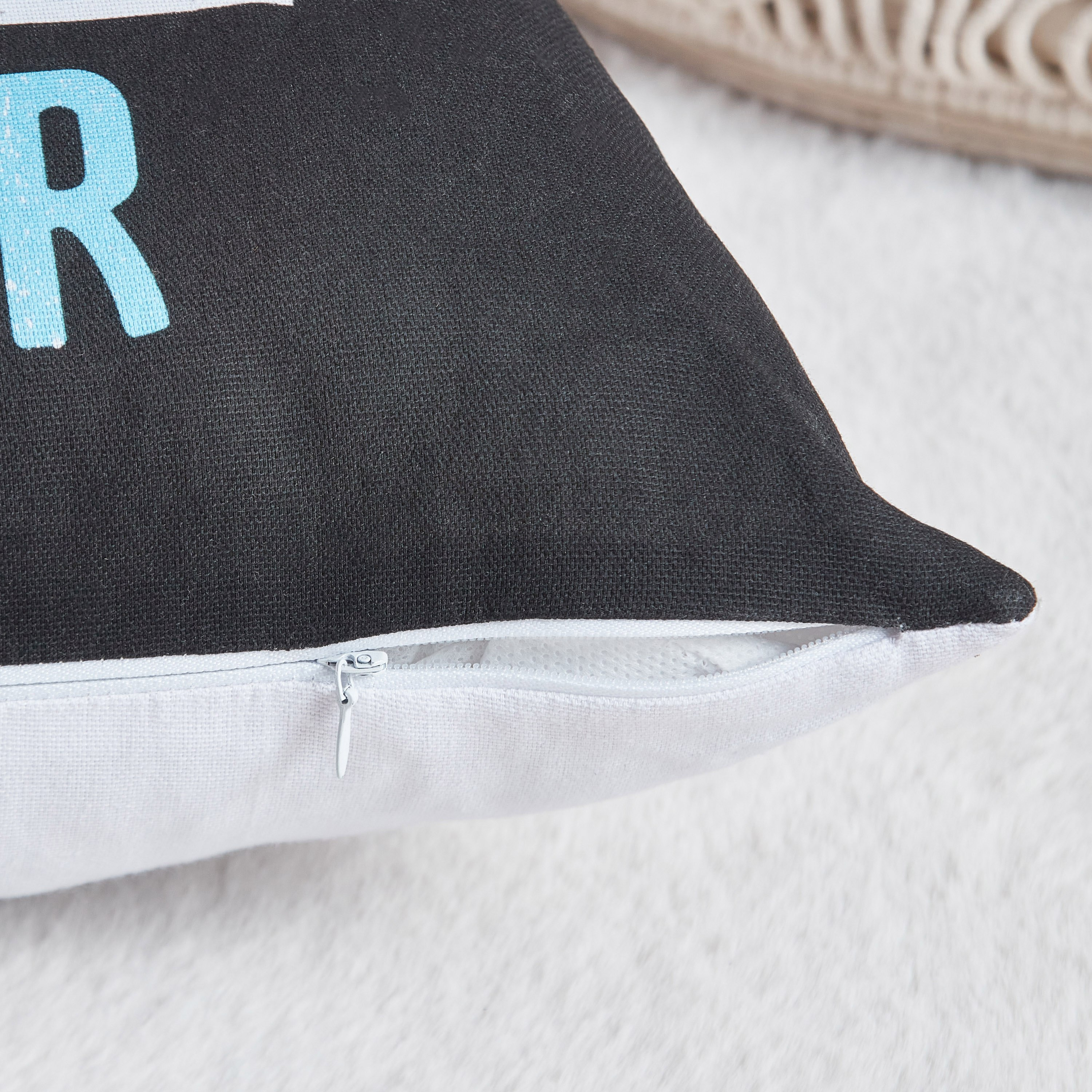Gaming Play Date Work Hard Cotton Duck Filled Cushion - 40x40 cm-hbxhomeware-hbxkidsandyouth-image-4