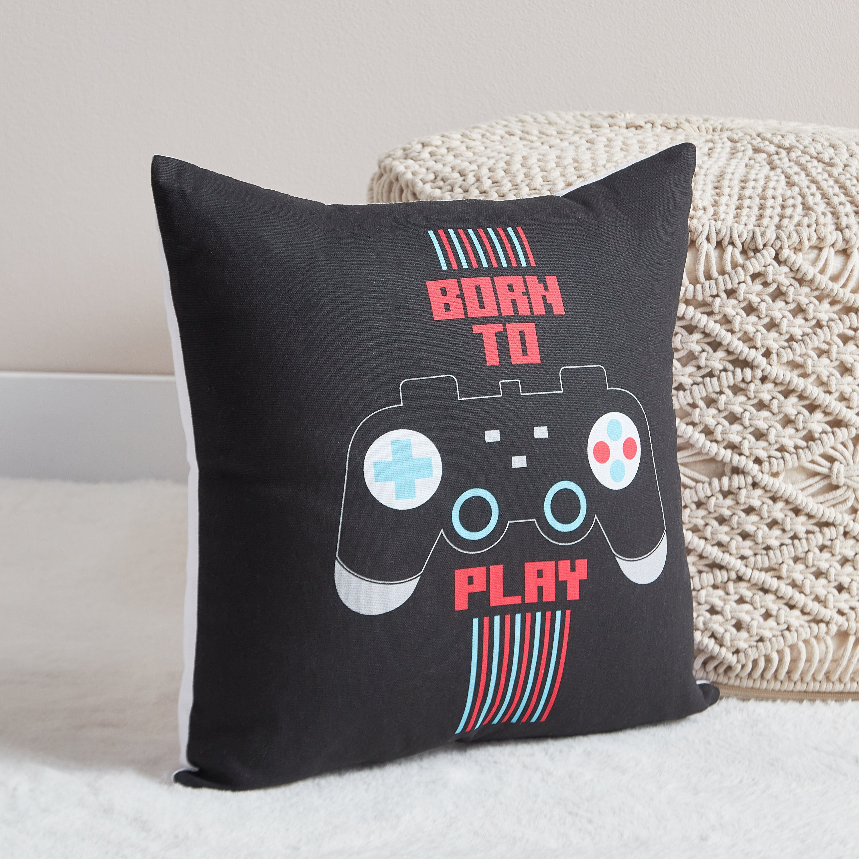 وسادة بطة قطن محشوة بورن تو بلاي من جيمنج بلاي ديت - 40x40 سم-hbxhomeware-hbxkidsandyouth-image-1