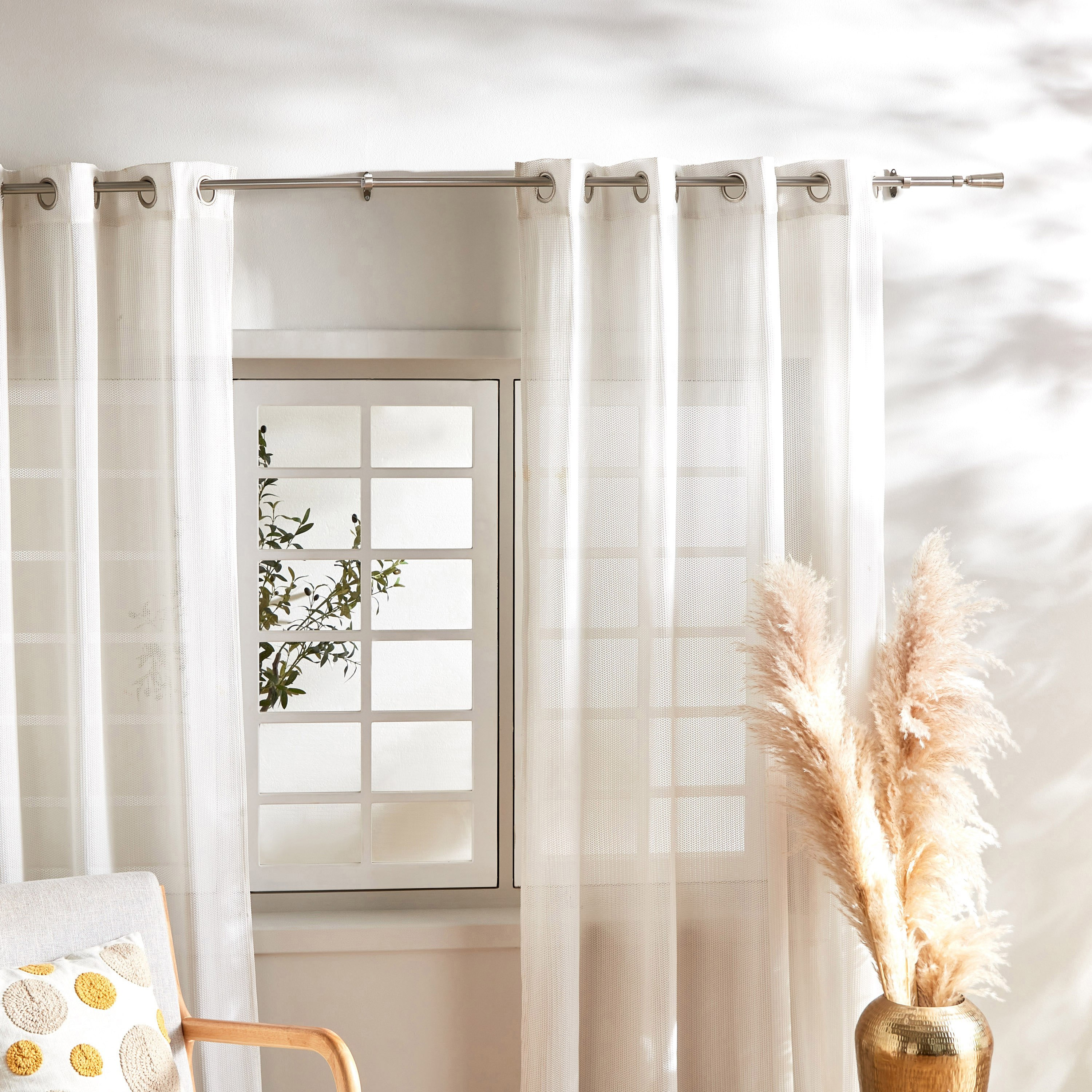 Crown 19mm Extendable Curtain Rod and Finial - 157-457 cm-PROMO_HB_AE_B1G1_250925-image-4