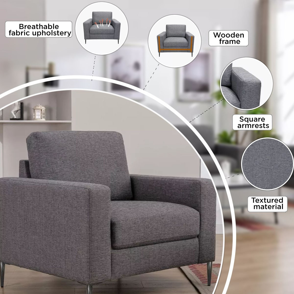 Marwell Kendal Fabric Armchair Sofa-hbxlivingroom-sofasandarmchairs-sofas-image-6