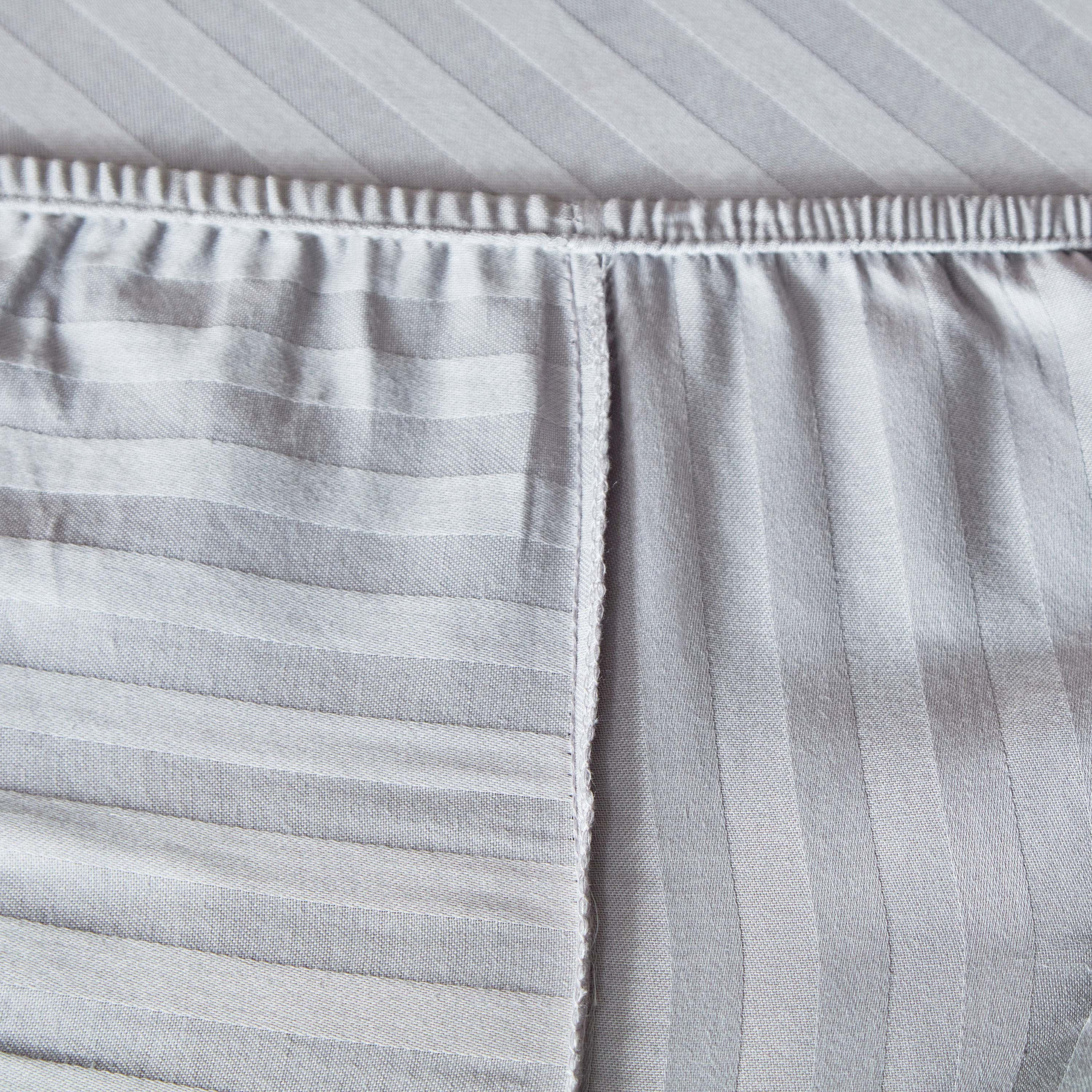 Hamilton King BCI Cotton Satin Stripe Fitted Sheet - 180x200+33 cm-hbxhomeware-hbxbedroom-image-5