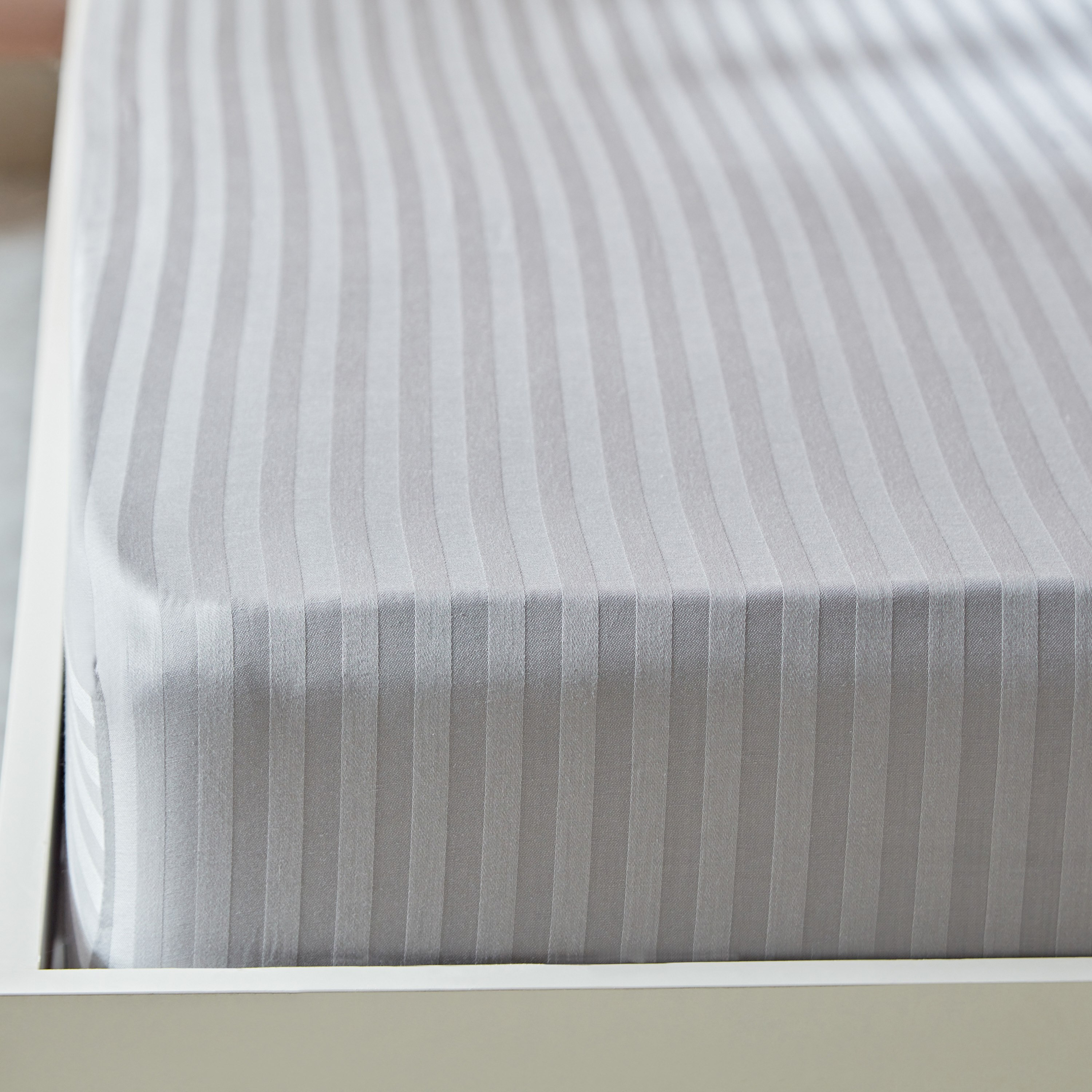 Hamilton Super King BCI Cotton Satin Stripe Fitted Sheet - 200x200+33 cm-hbxhomeware-hbxbedroom-image-4