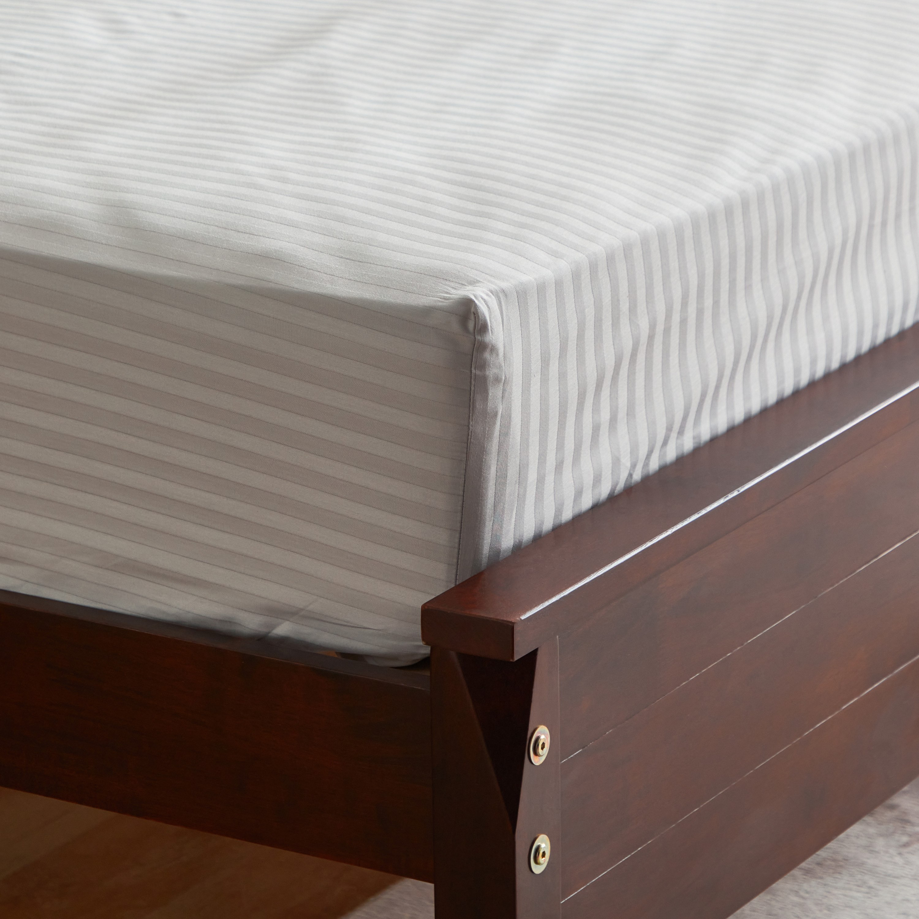Hamilton King BCI Cotton Satin Stripe Fitted Sheet - 180x200+33 cm-hbxhomeware-hbxbedroom-image-5