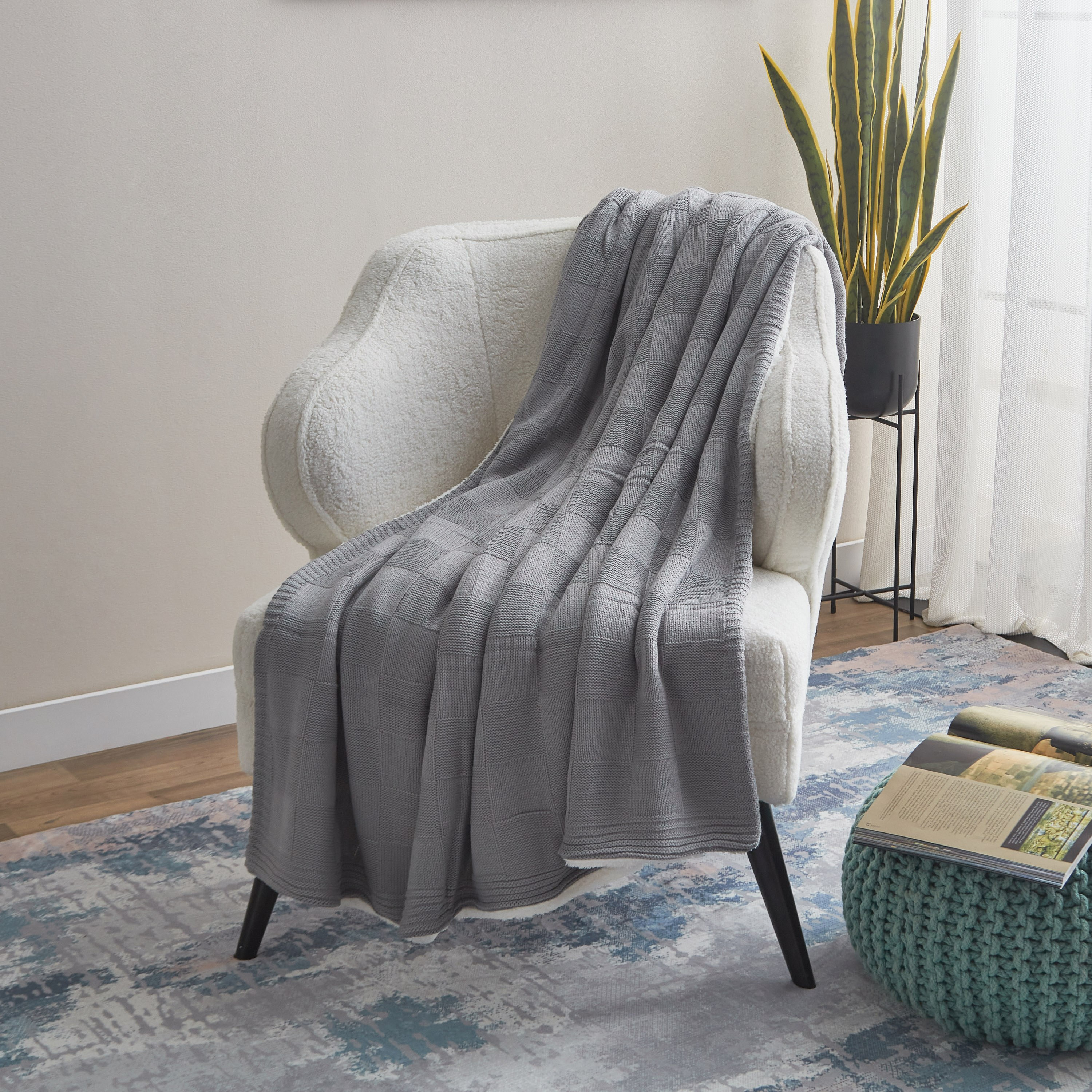 بطانية منسوجة مزدوجة الطبقات من إلفا- 127x152 سم-hbxhomeware-hbxbedroom-image-1