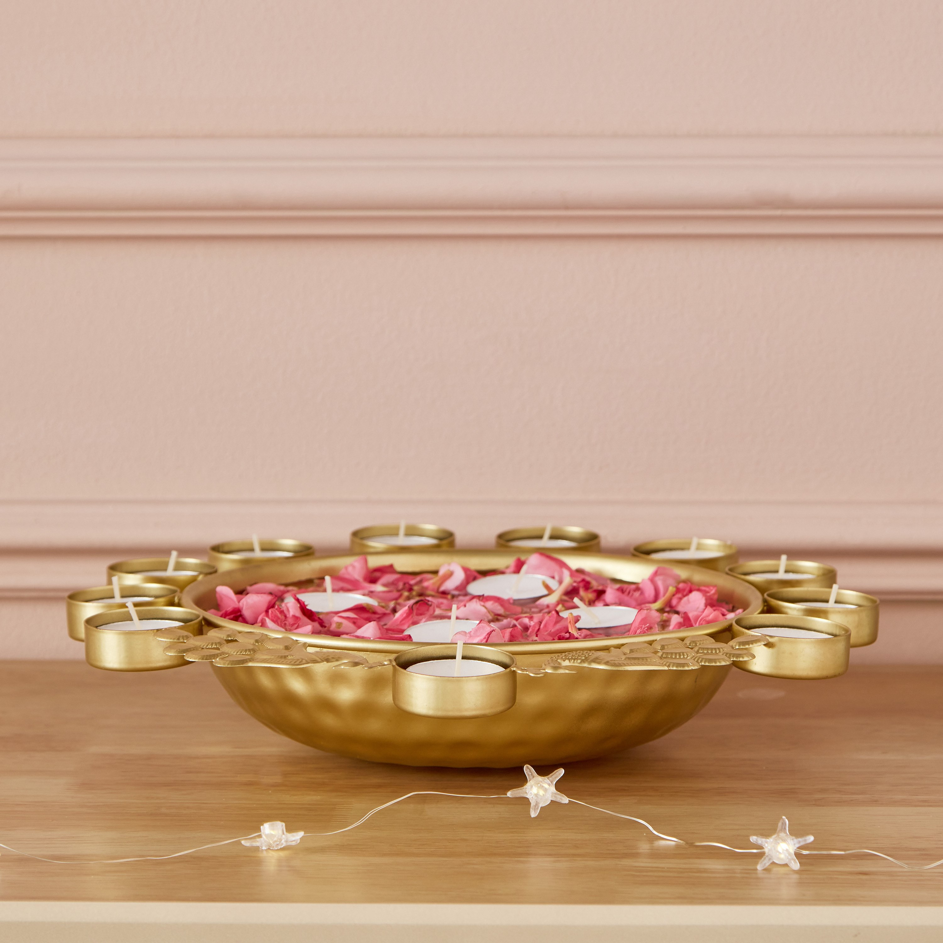 أورلي ديكور معدن بتصميم طاووس من فليكر - 28x28x6 سم-hbxdecorandfurnishings-homeaccessories-bowls-image-3