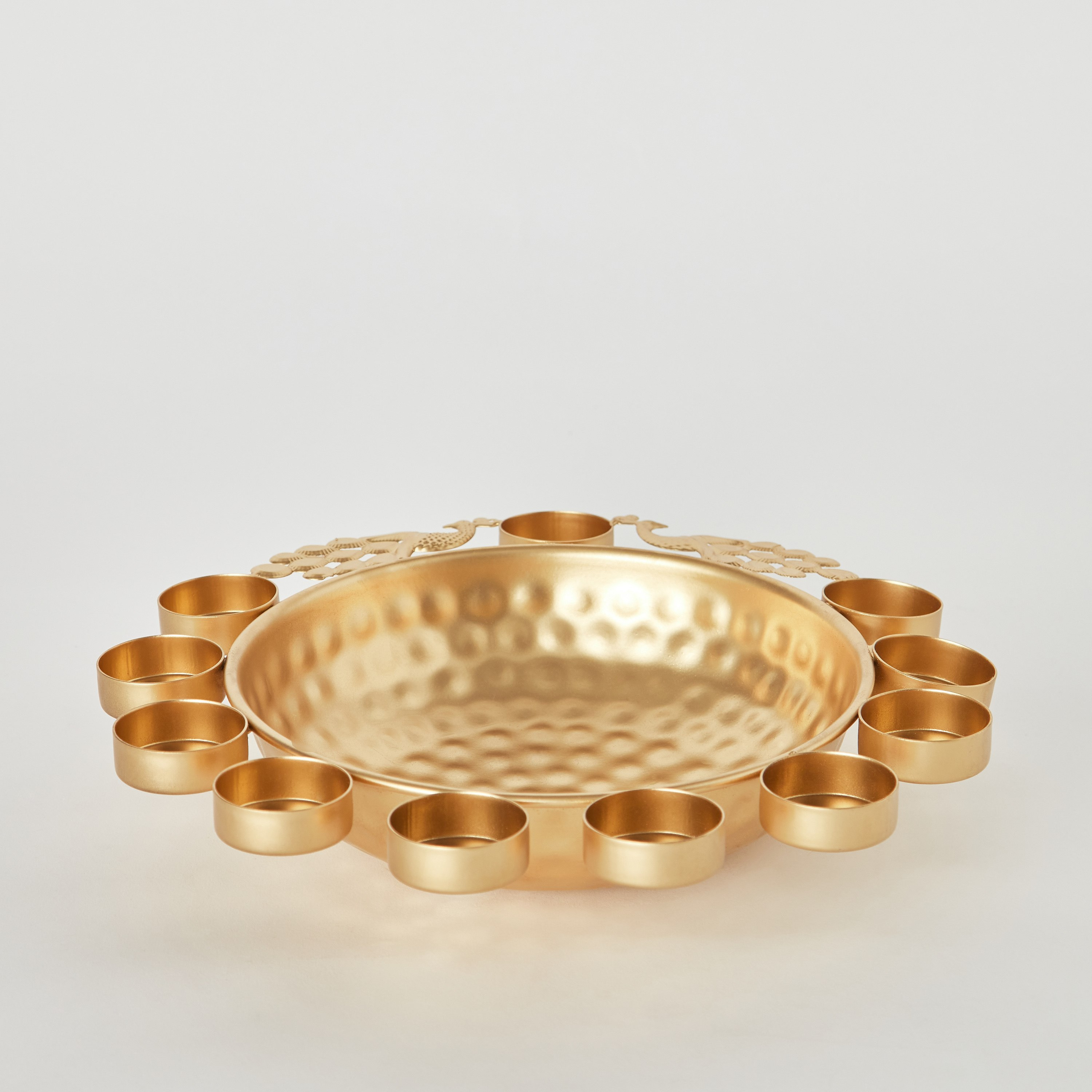 أورلي ديكور معدن بتصميم طاووس من فليكر - 28x28x6 سم-hbxdecorandfurnishings-homeaccessories-bowls-image-7