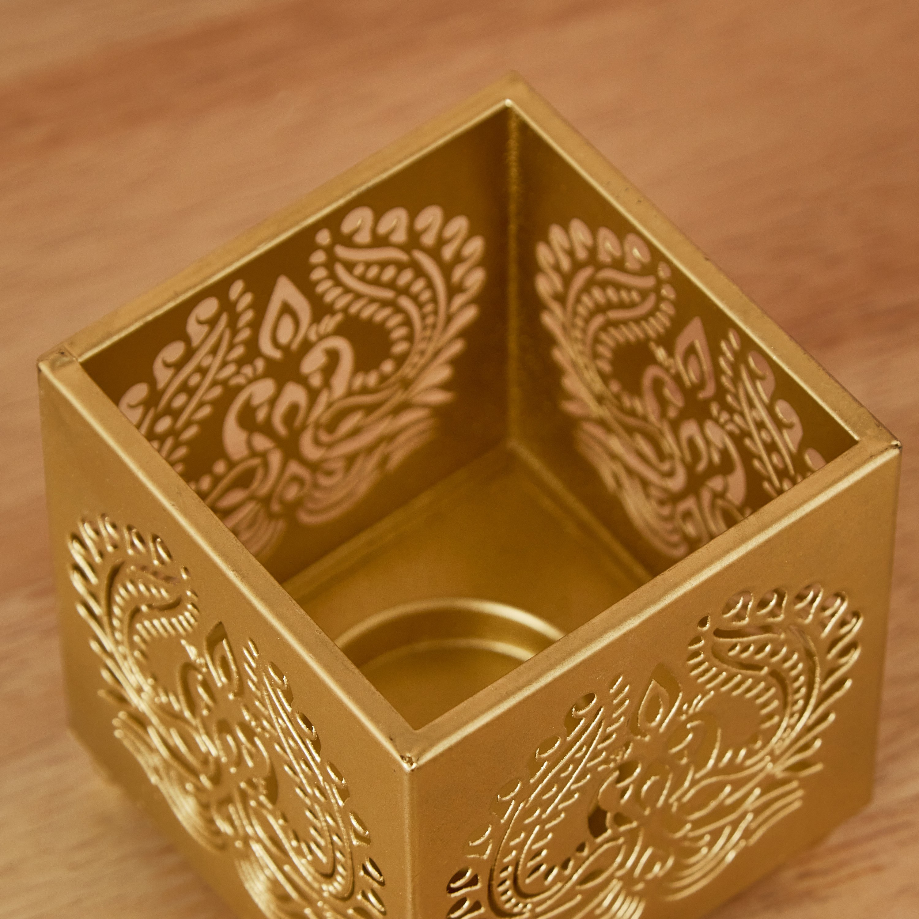 حامل شموع معدن على شكل طاووس من فليكر - 8x8x8.5 سم-hbxlivingroom-decorandaccessories-candleholders-image-4