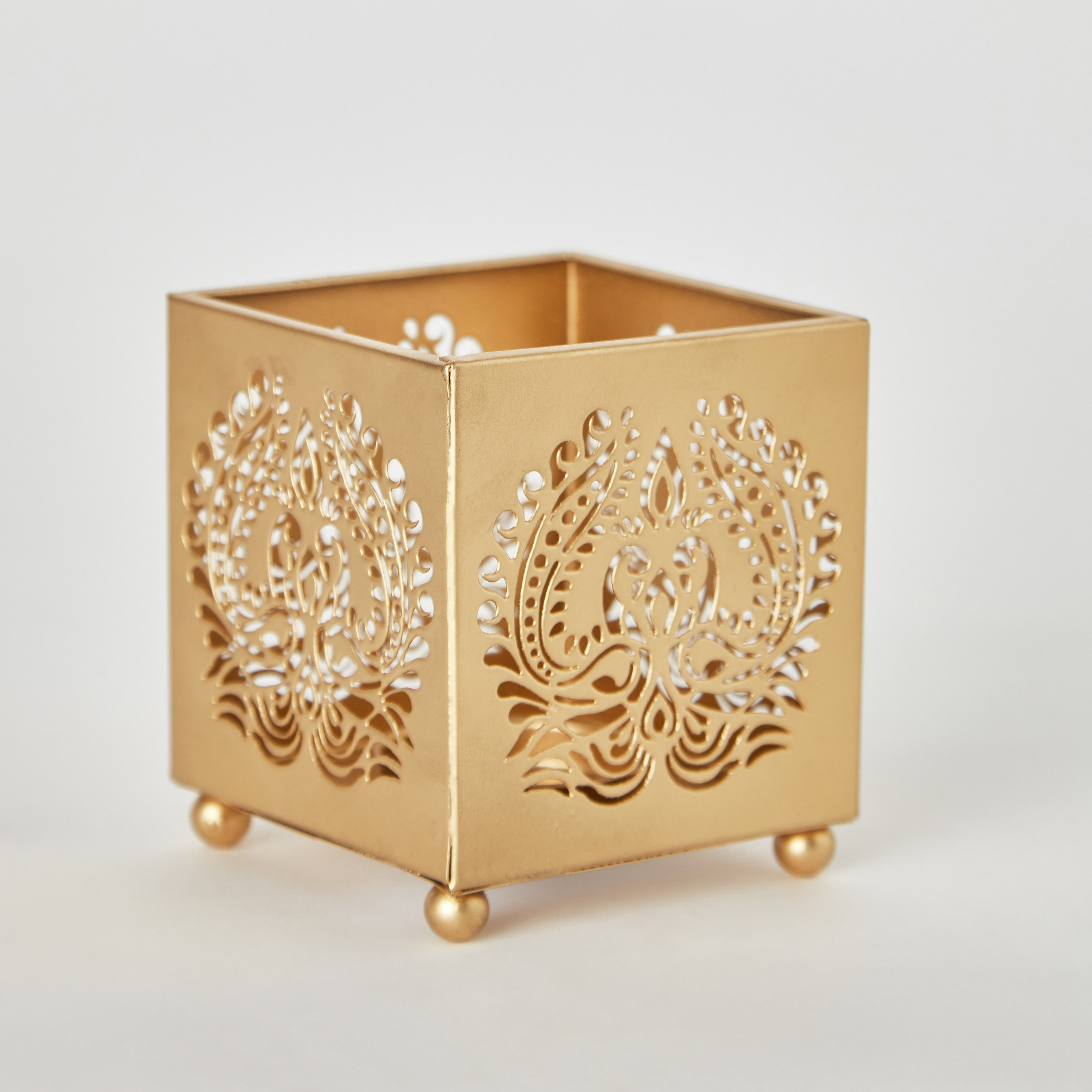 حامل شموع معدن على شكل طاووس من فليكر - 8x8x8.5 سم-hbxlivingroom-decorandaccessories-candleholders-image-6
