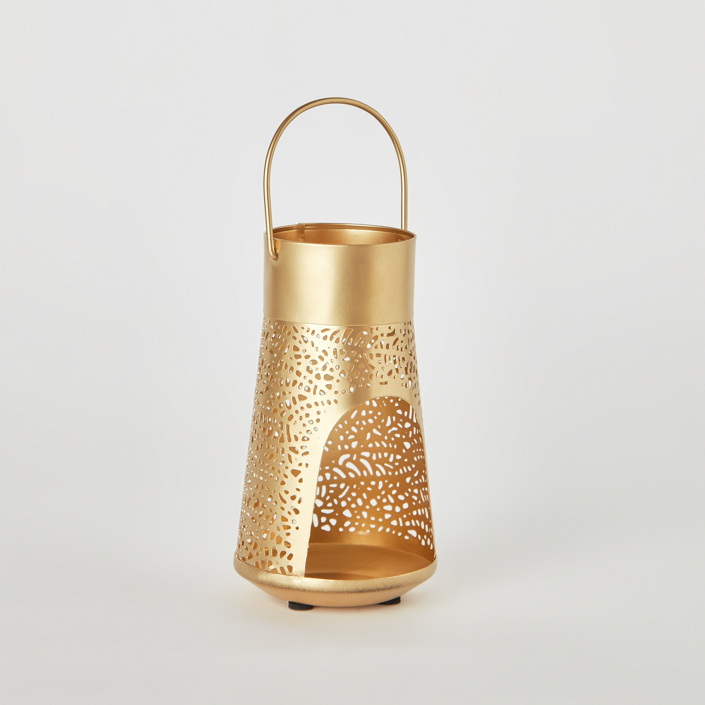 فانوس ديكور معدن محفور من فليكر - 11x11x18 سم-hbxdecorandfurnishings-homeaccessories-lanterns-image-6