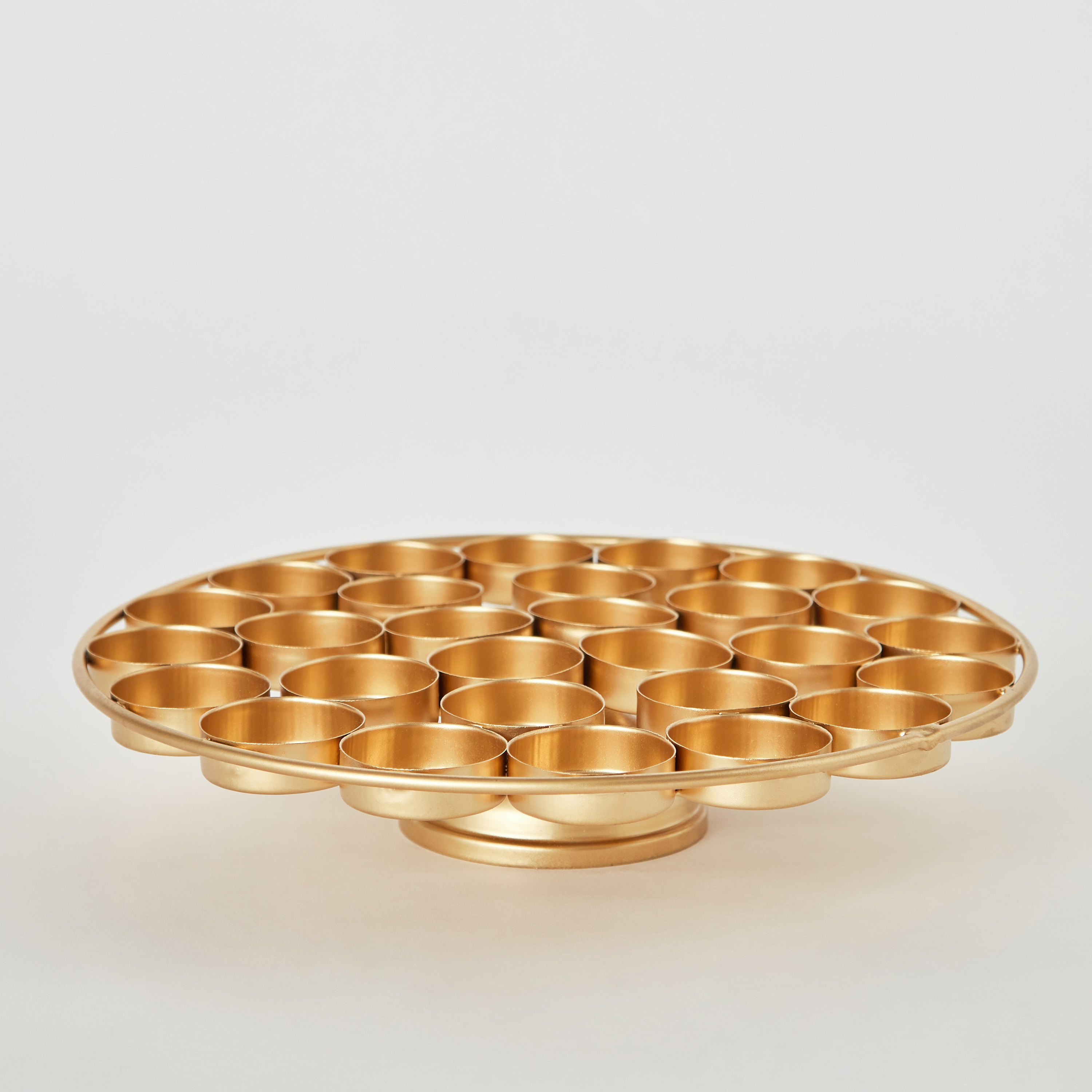 صينية حامل شموع صغيرة معدن من فليكر - 26.5x26.5x5 سم-hbxlivingroom-decorandaccessories-candleholders-image-6