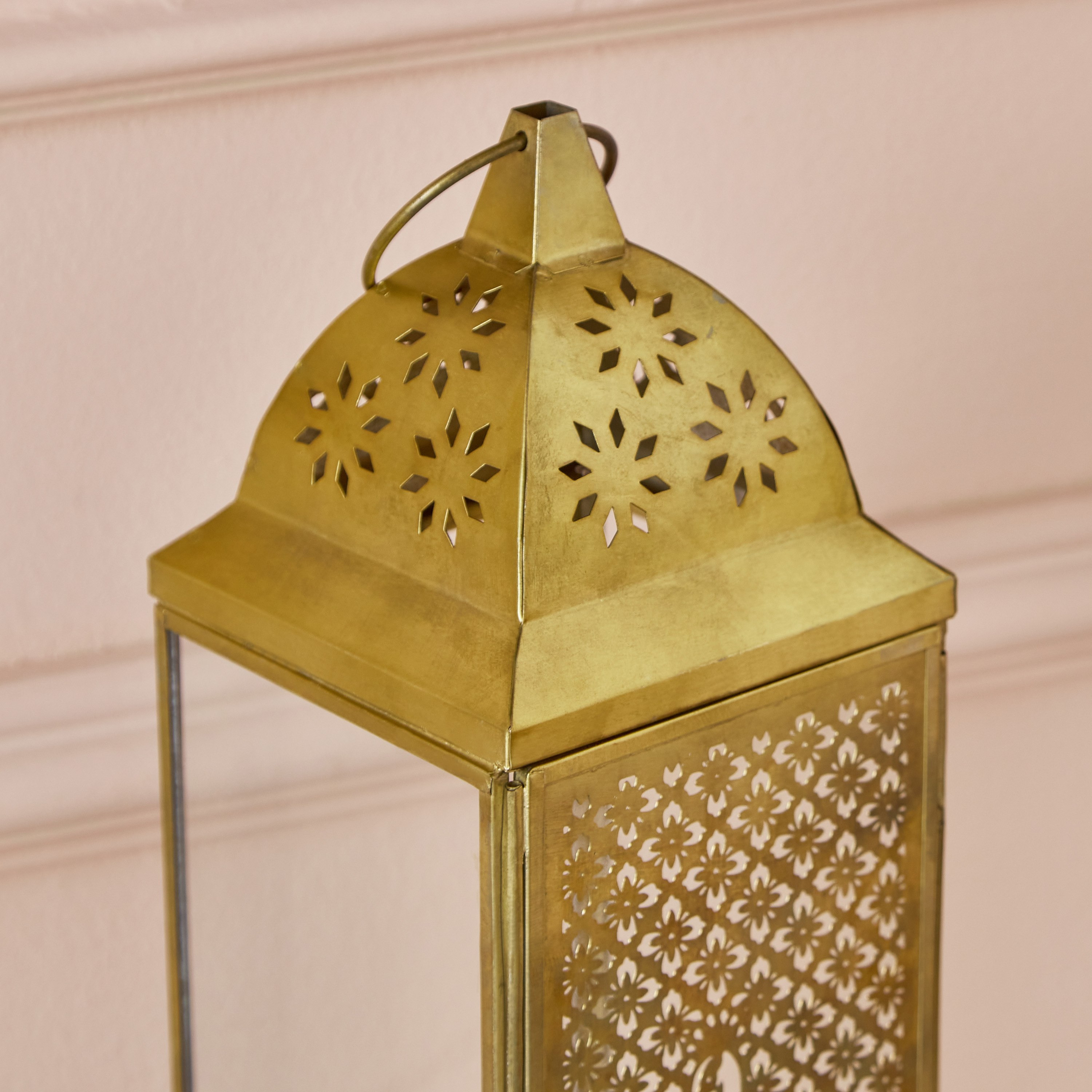 فانوس معدن من فليكر بيكوك - 10.5x10.5x35 سم-hbxdecorandfurnishings-homeaccessories-lanterns-image-5