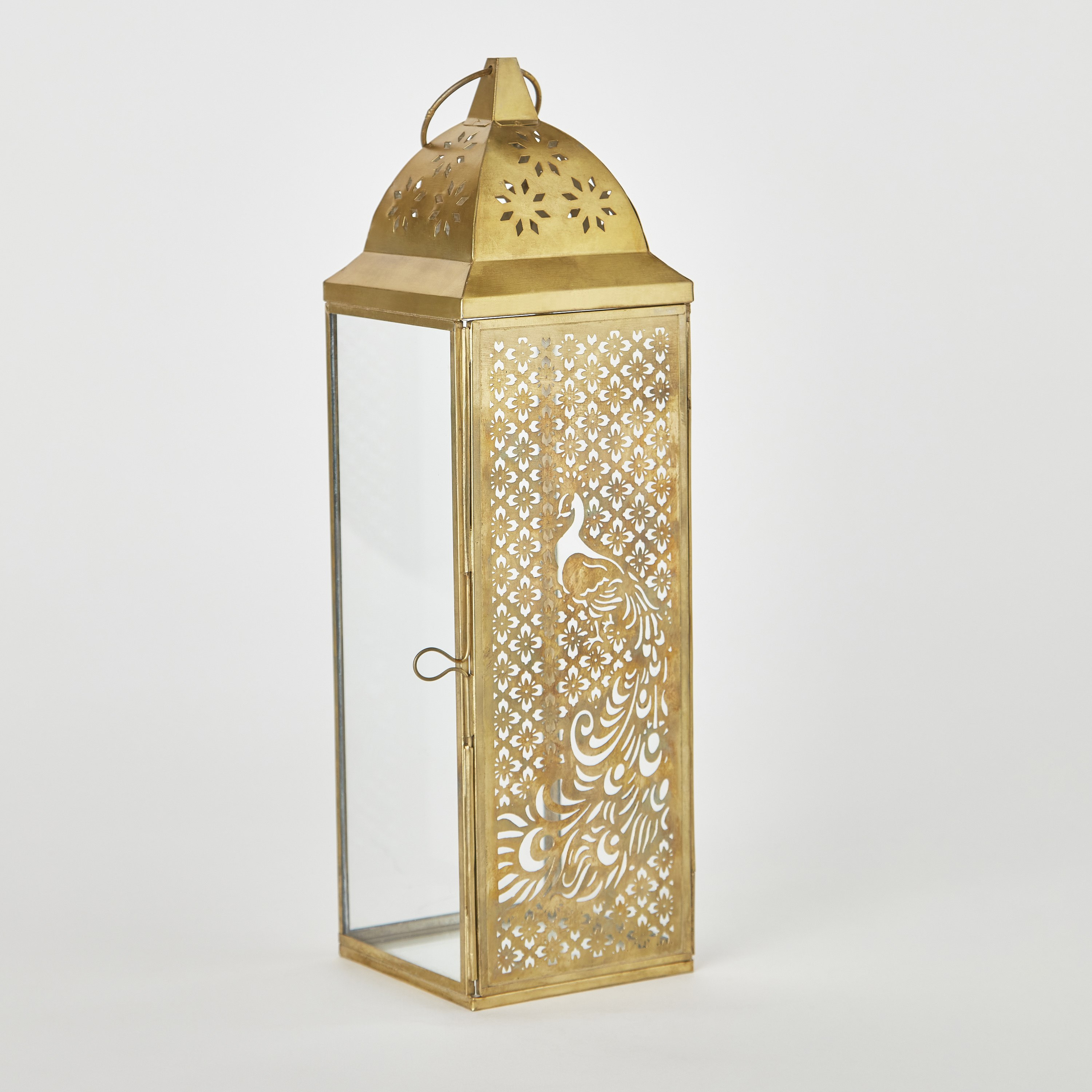 فانوس معدن من فليكر بيكوك - 10.5x10.5x35 سم-hbxdecorandfurnishings-homeaccessories-lanterns-image-7