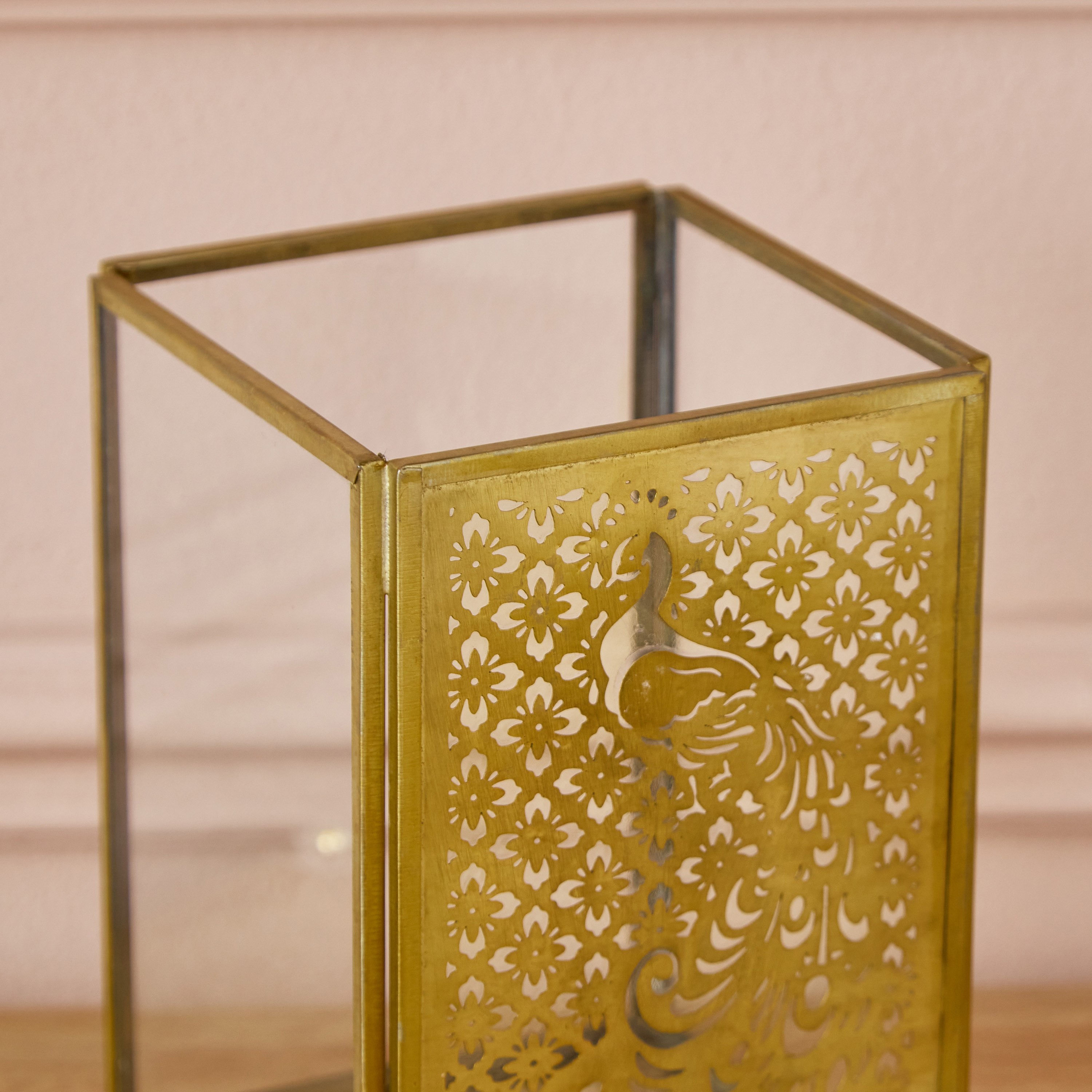 Flicker Metal Peacock Cutwork Candleholder - 10x10x15.5 cm-PROMO_HB_AE_B2G2_011025-image-3