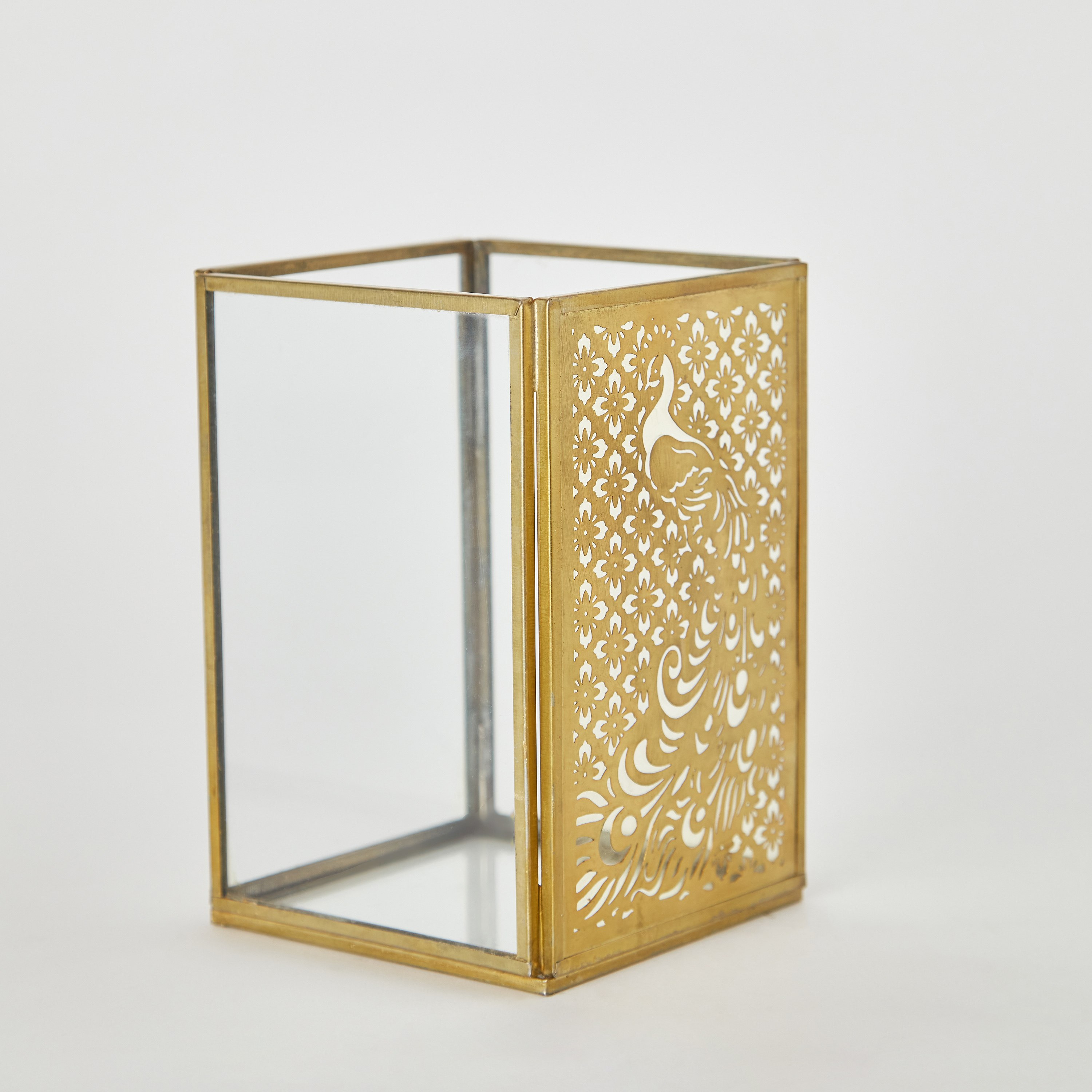 Flicker Metal Peacock Cutwork Candleholder - 10x10x15.5 cm-PROMO_HB_AE_B2G2_011025-image-5