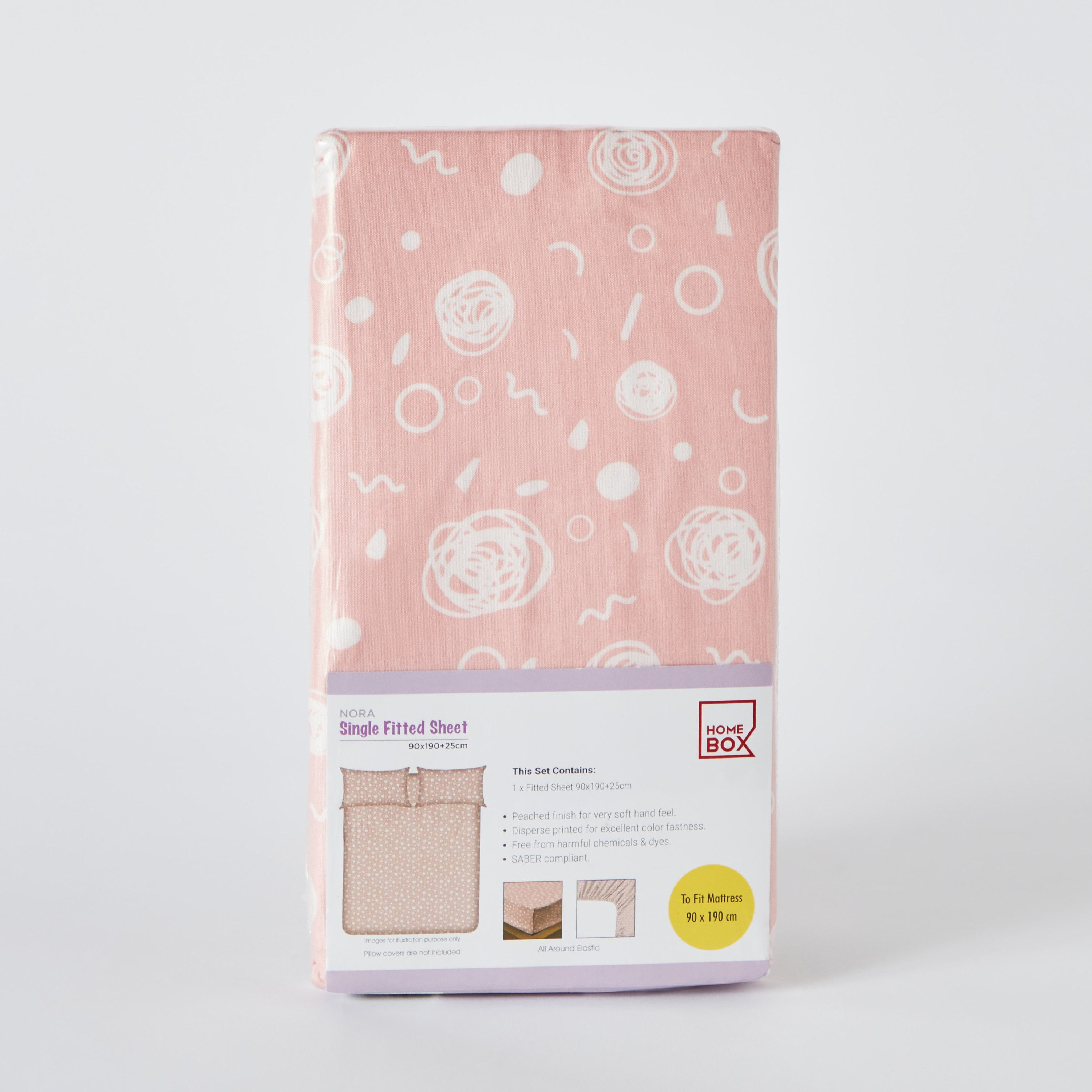 شرشف مطاطي فردي من الألياف الدقيقة دودل من نورا - 90x190+25 سم-hbxhomeware-hbxkidsandyouth-image-7