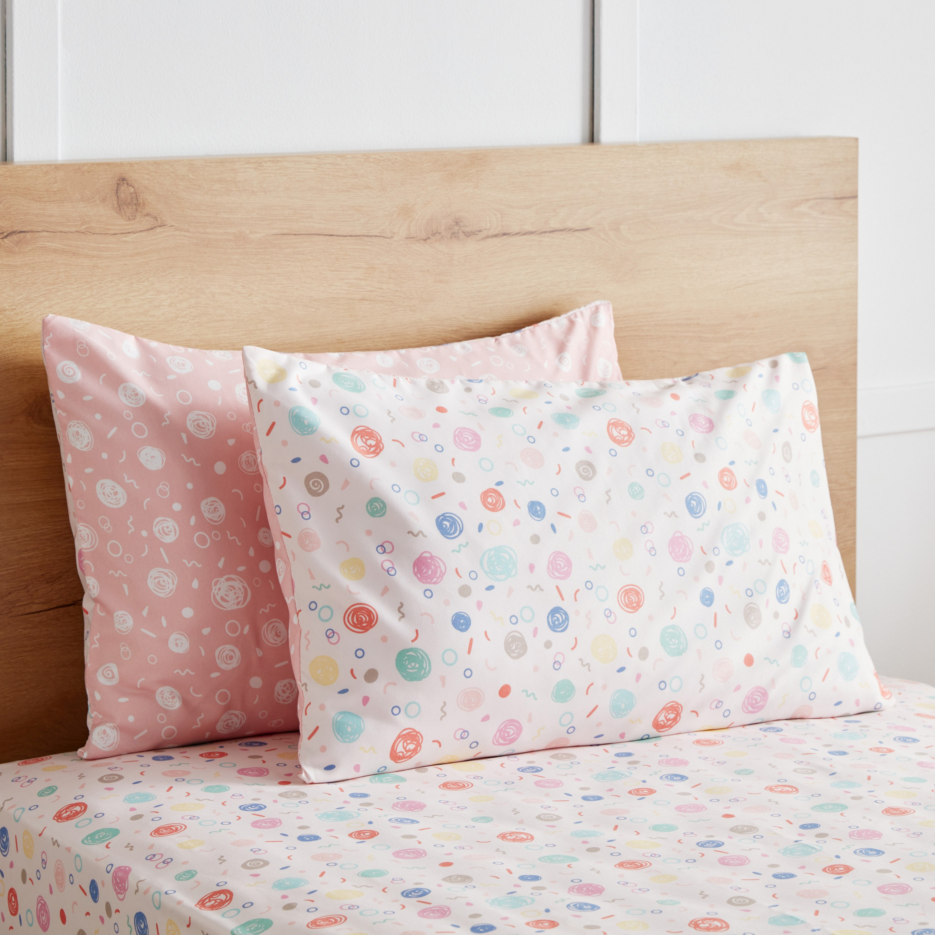 طقم أغطية وسائد من الألياف الدقيقة قطعتين دودل من نورا - 50x75 سم-hbxhomeware-hbxkidsandyouth-image-1