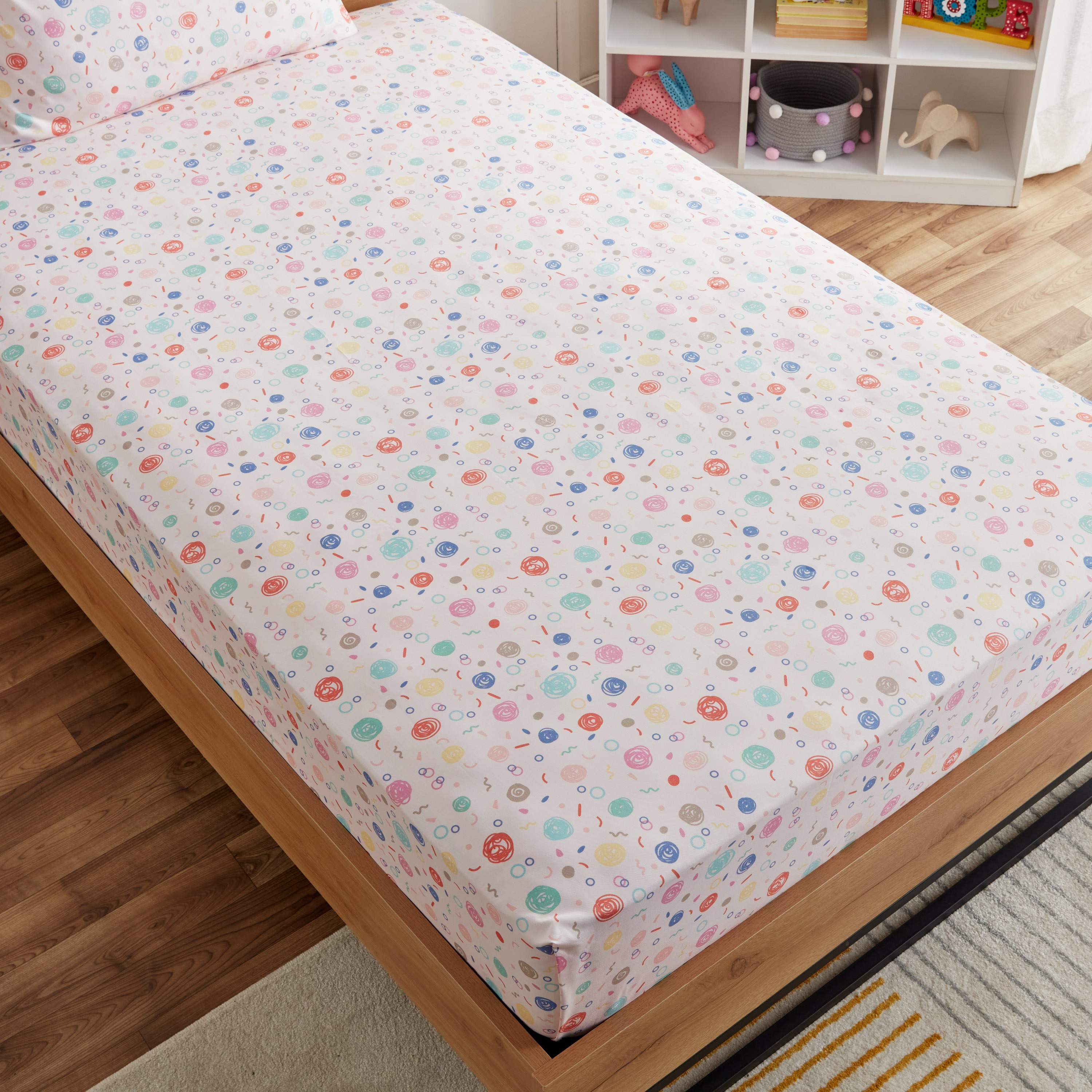 طقم شرشف مسطّح توين من ألياف دقيقة دودل قطعتين من نورا- 160x240 سم-hbxhomeware-hbxkidsandyouth-image-4