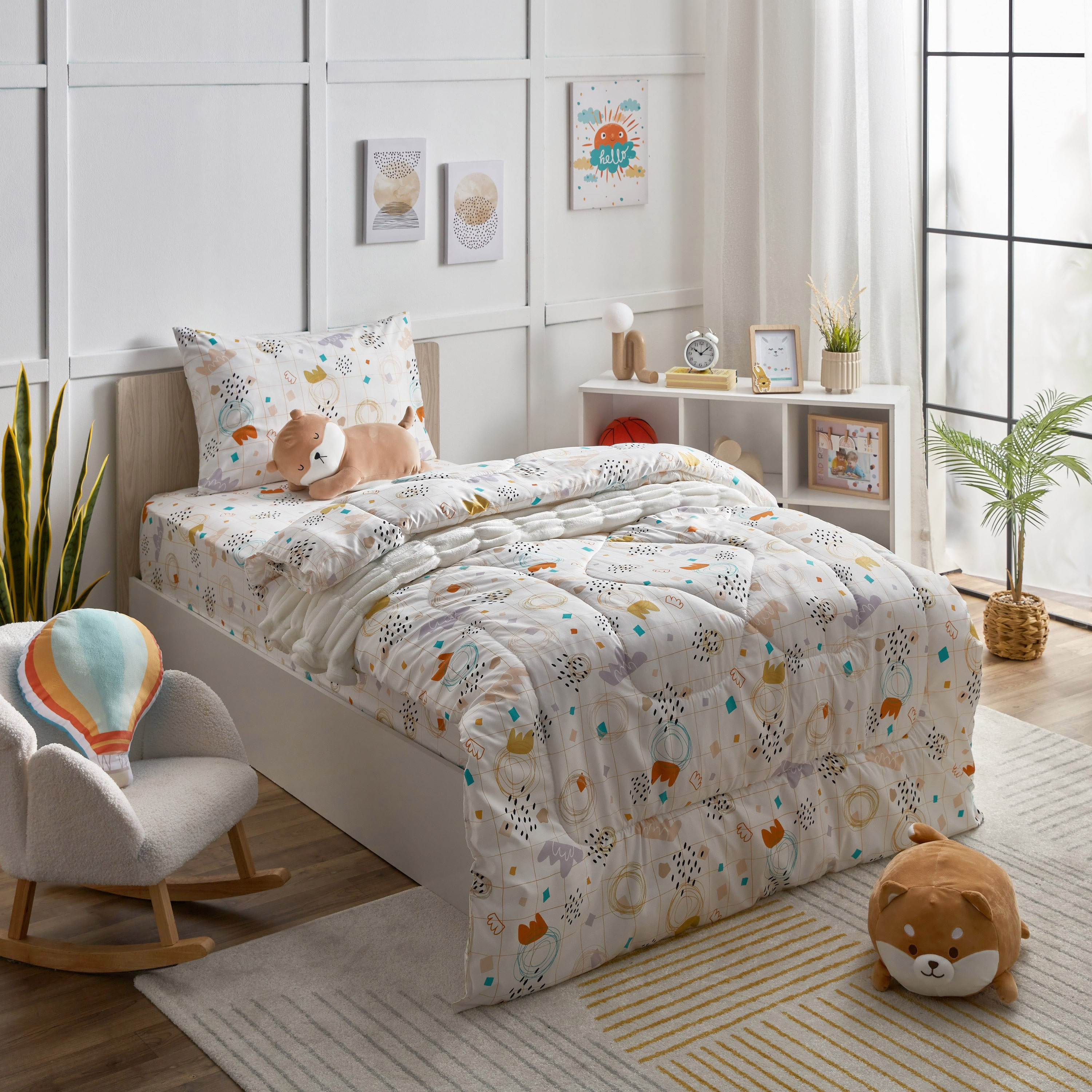 شرشف مطاطي فردي من الألياف الدقيقة سكيب من نورا - 90x190+25 سم-hbxhomeware-hbxkidsandyouth-image-6