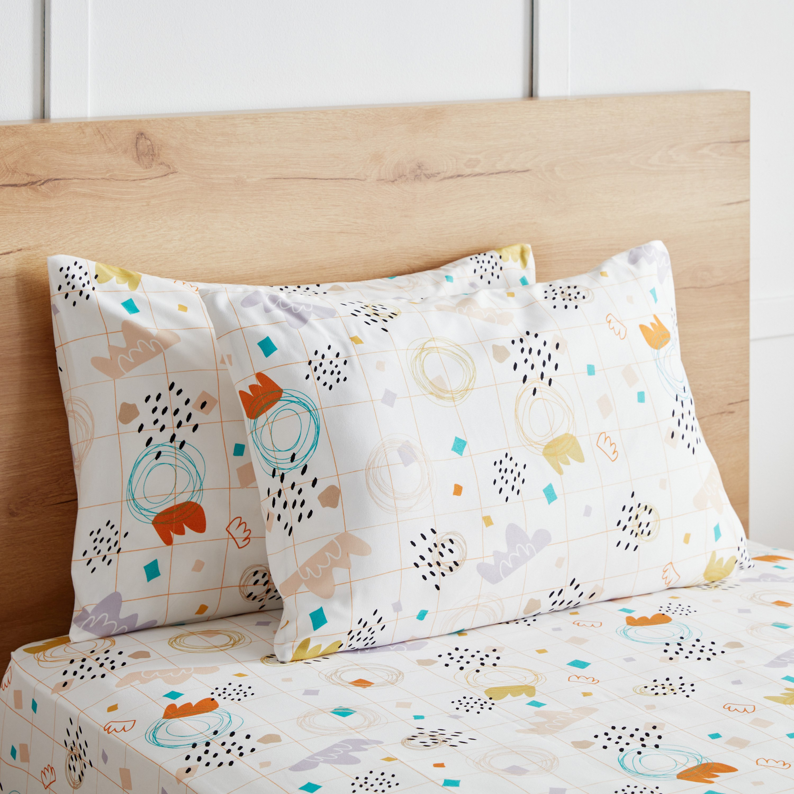 طقم غطاء وسادة ألياف دقيقة قطعتين سكيب من نورا - 50x75 سم-hbxhomeware-hbxkidsandyouth-image-1