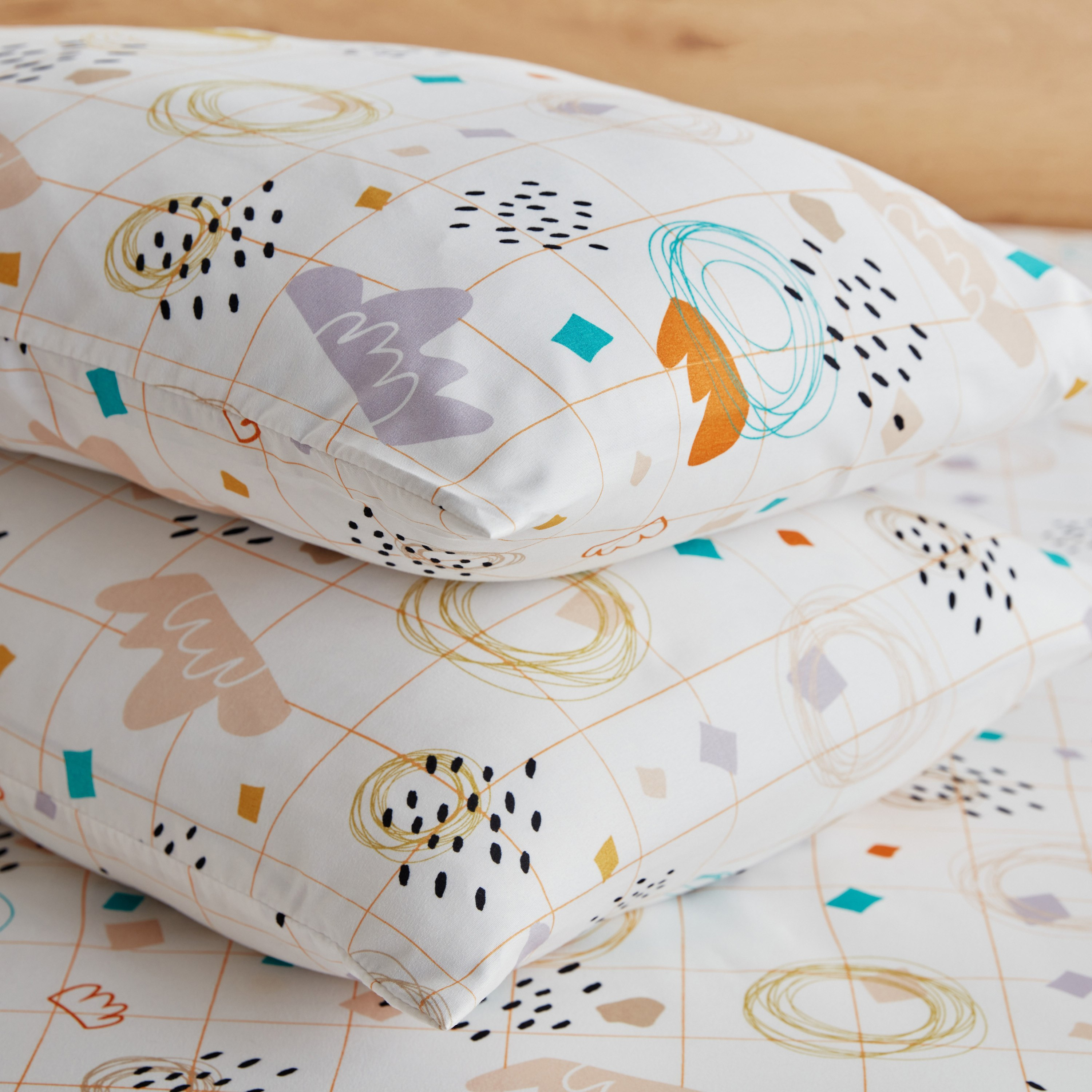 طقم غطاء وسادة ألياف دقيقة قطعتين سكيب من نورا - 50x75 سم-hbxhomeware-hbxkidsandyouth-image-4